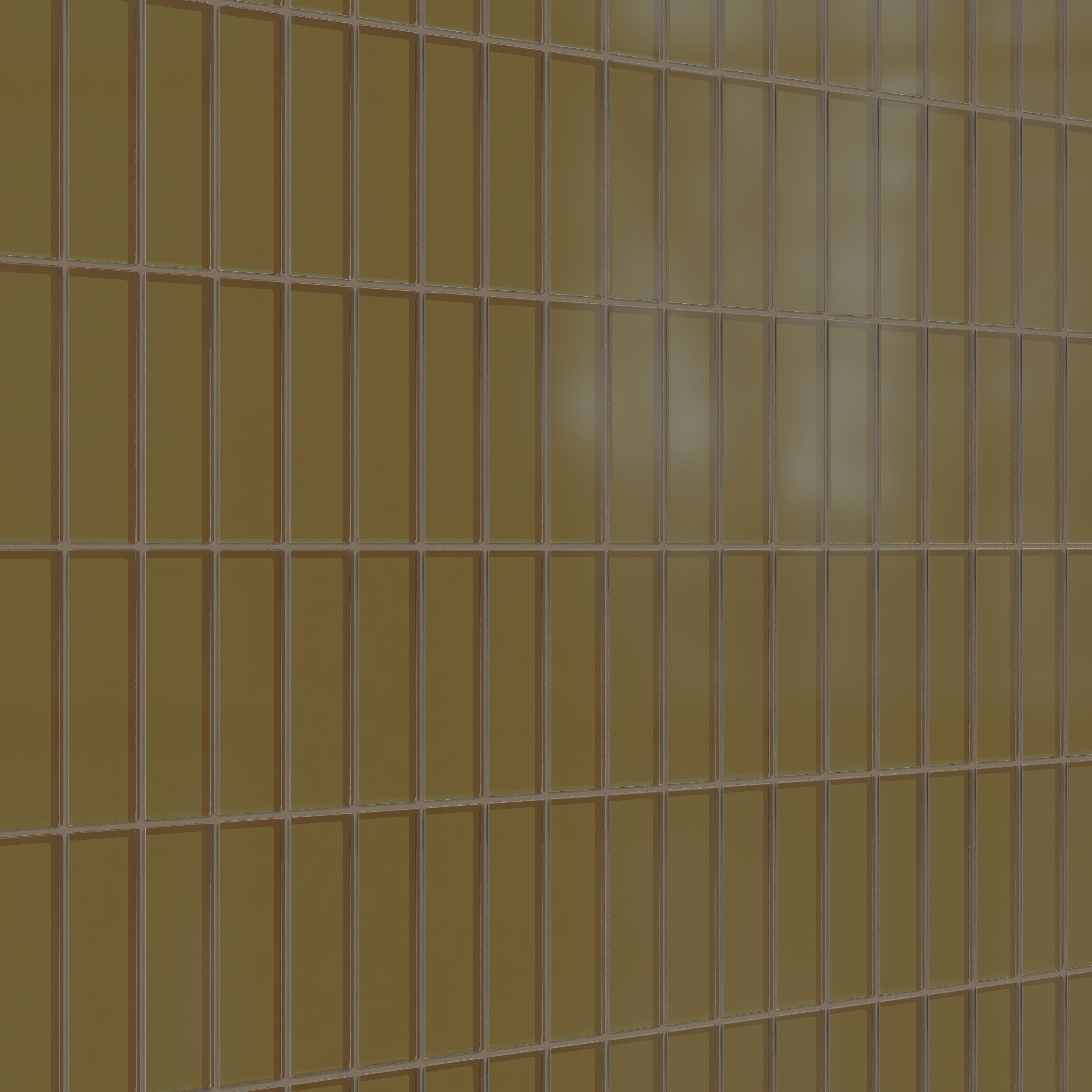 2x6 Glass Tile in Merlin Matte
