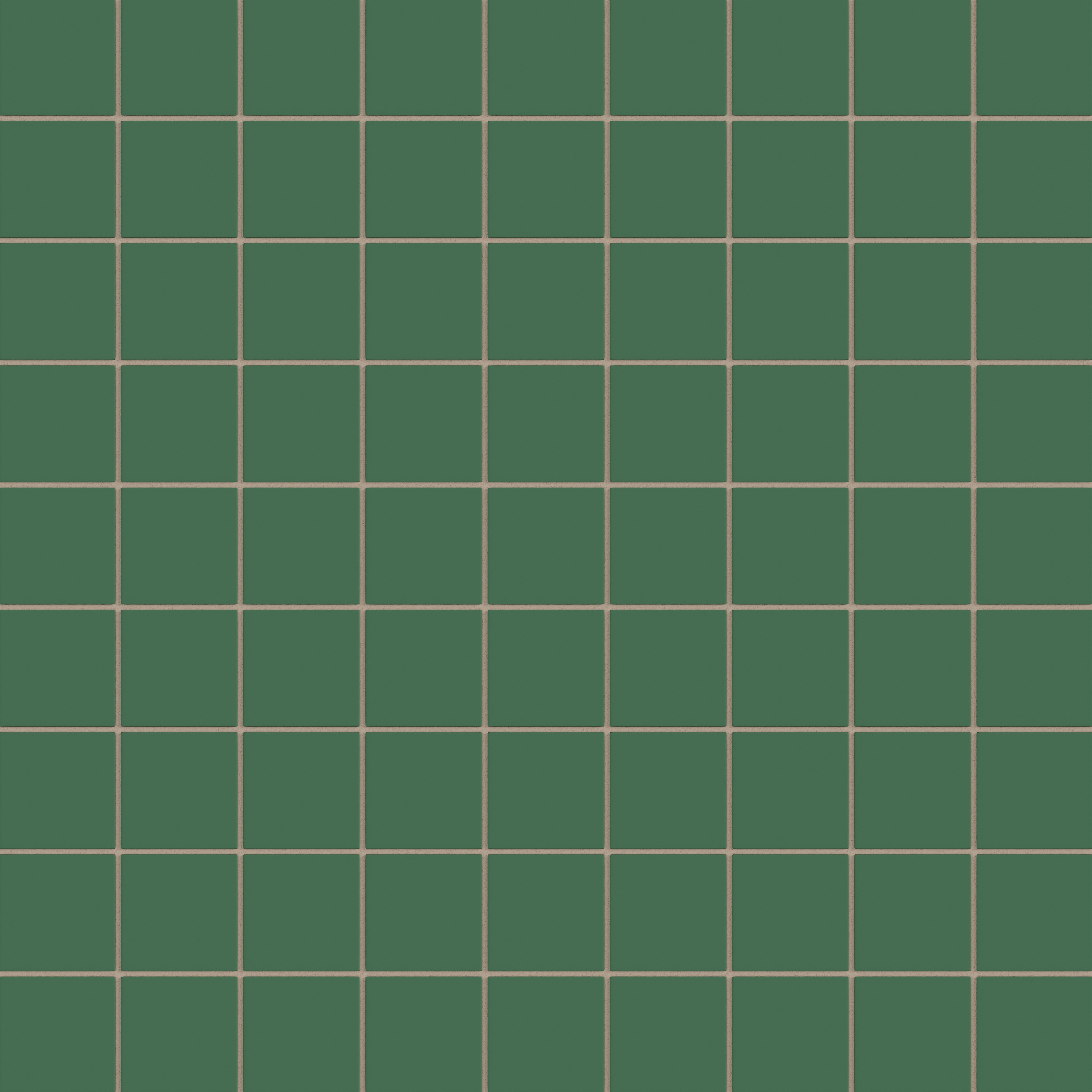 3x3 Straight Set Sheeted Natural Press Ceramic Mosaic Tile in Viridian Matte