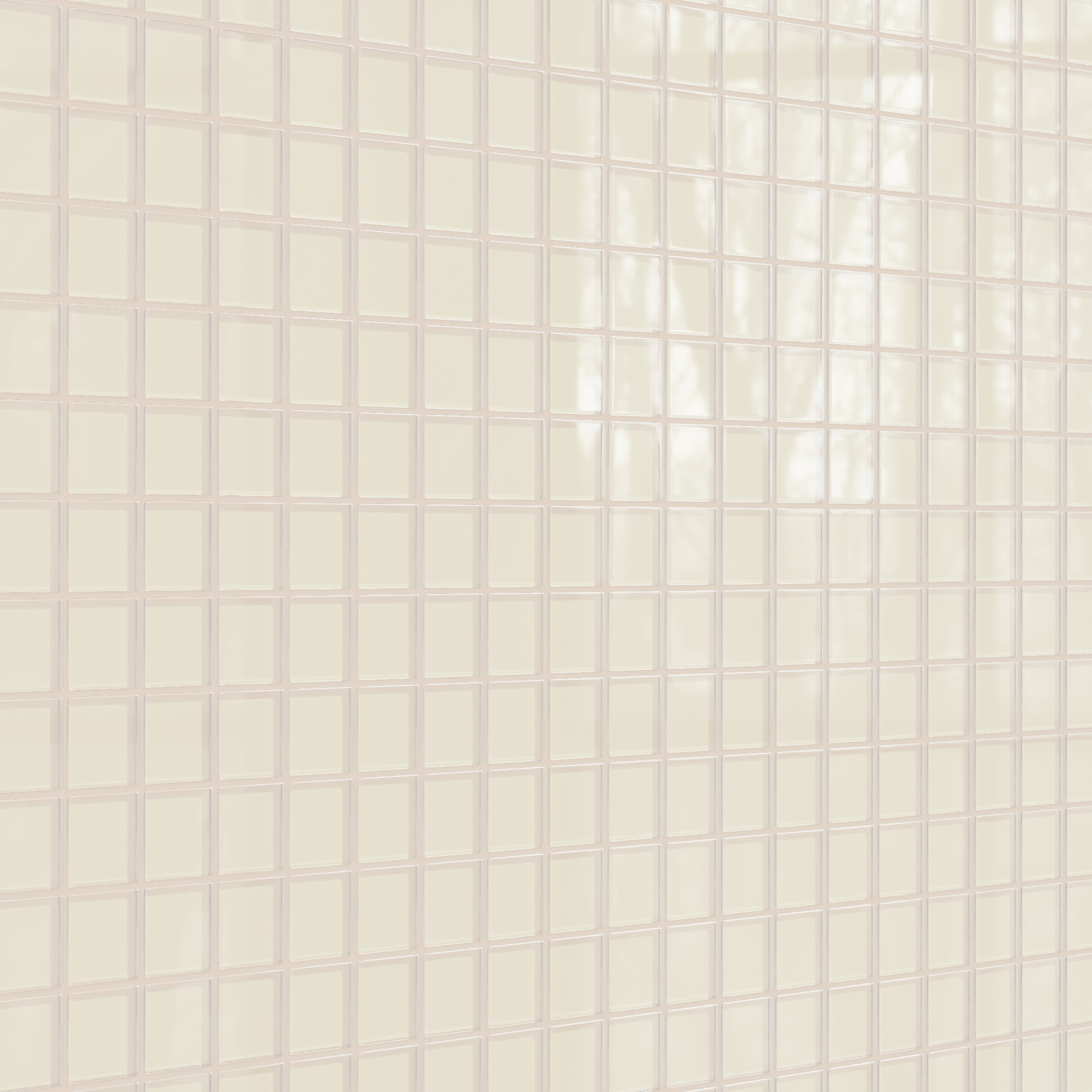 2x2 Straight Set Sheeted Glass Mosaic Tile in Sparrow Gloss