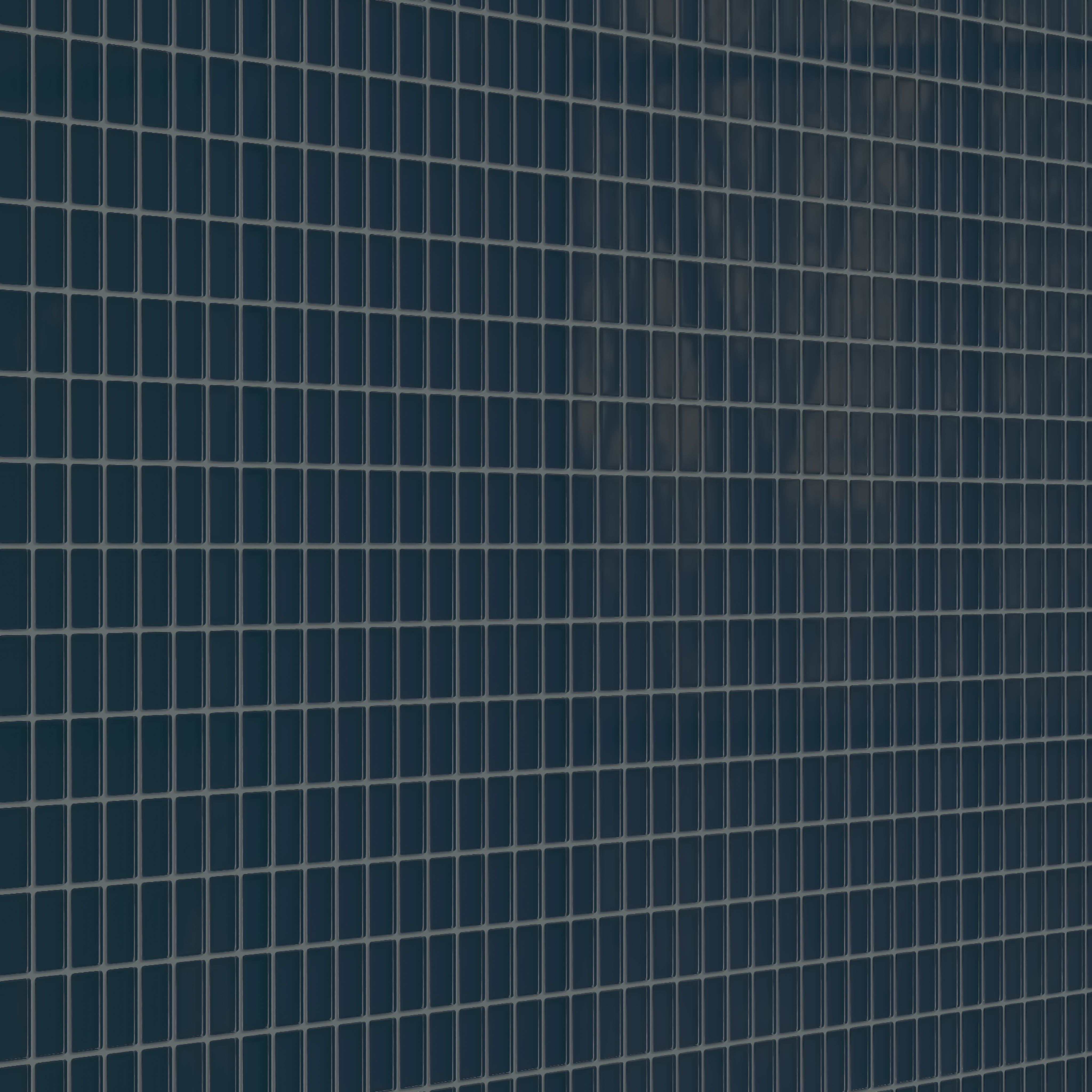 1x2 Straight Set Sheeted Glass Mosaic Tile in Grackle Gloss