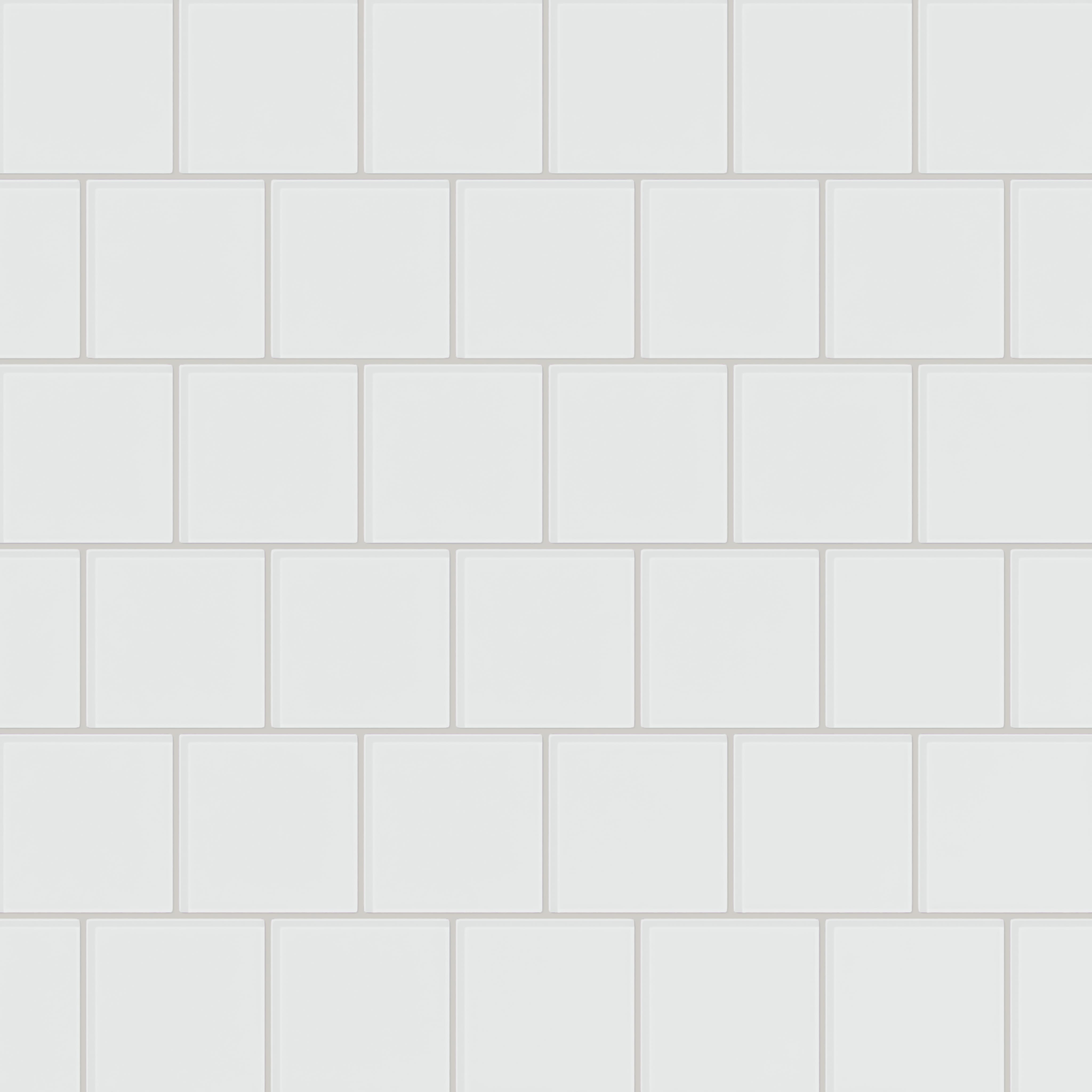 Quick Ship 4x4 Glass Tile in Egret Gloss