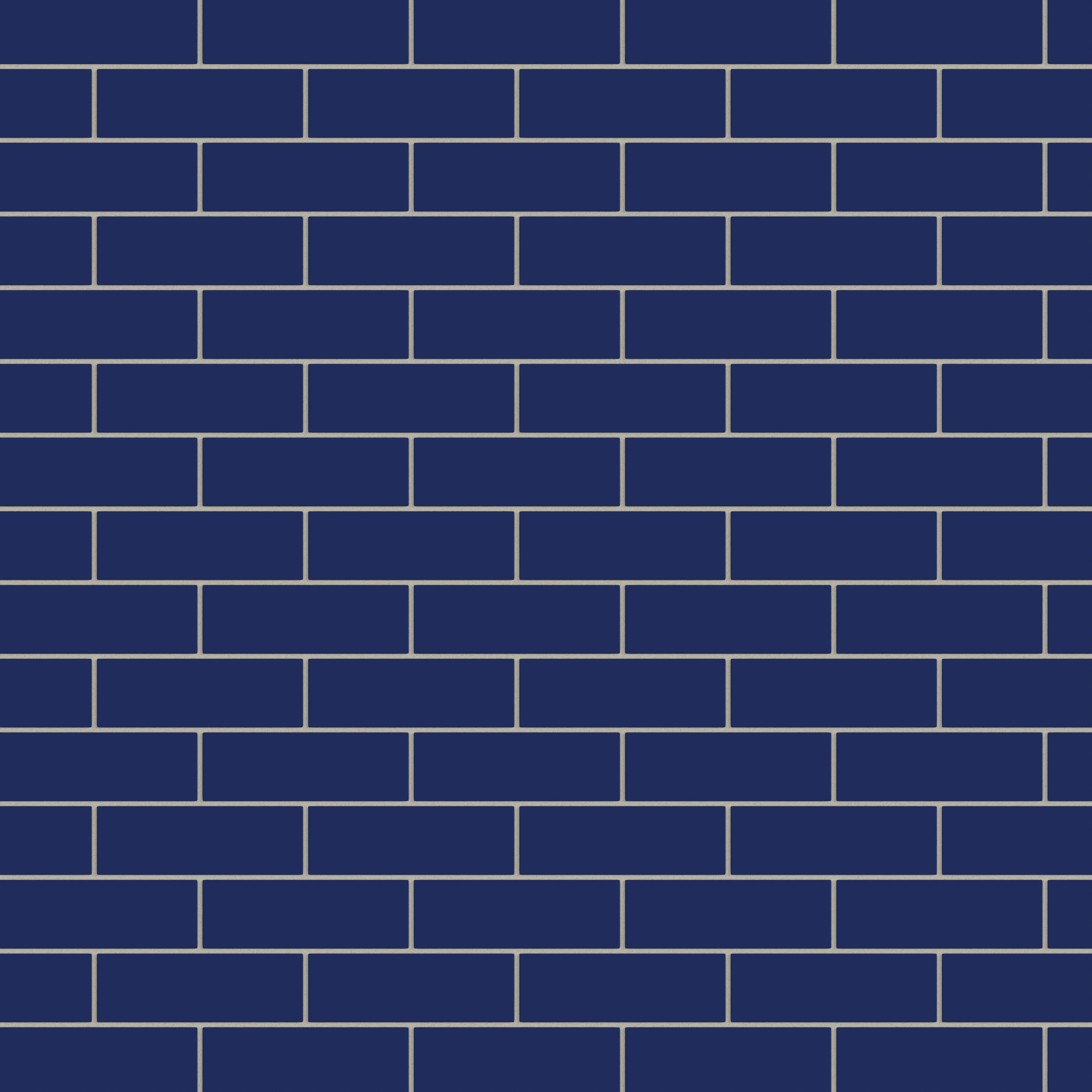 2x6 Natural Press Ceramic Tile in Ultramarine Matte