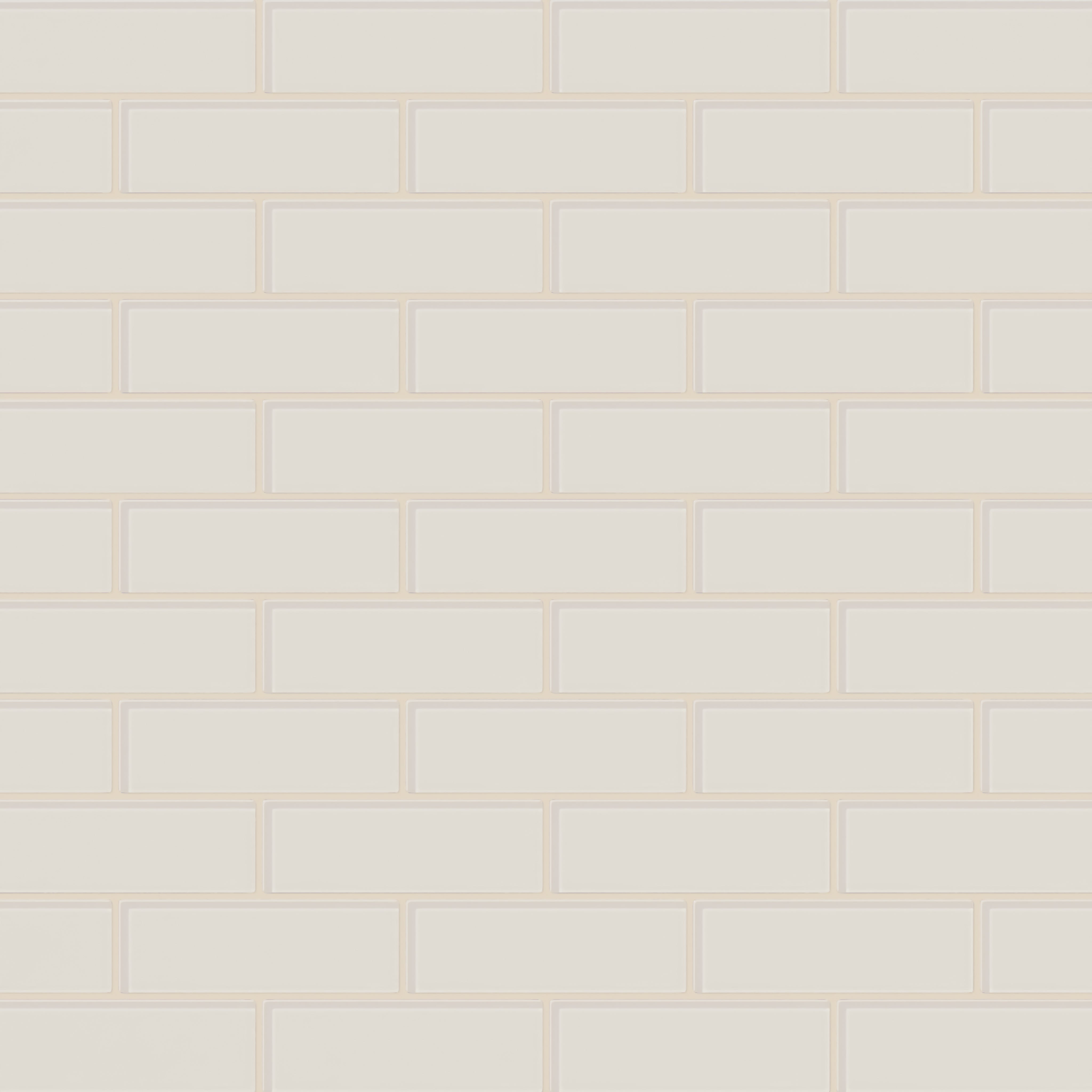 2x6 Glass Tile in Dove Gloss