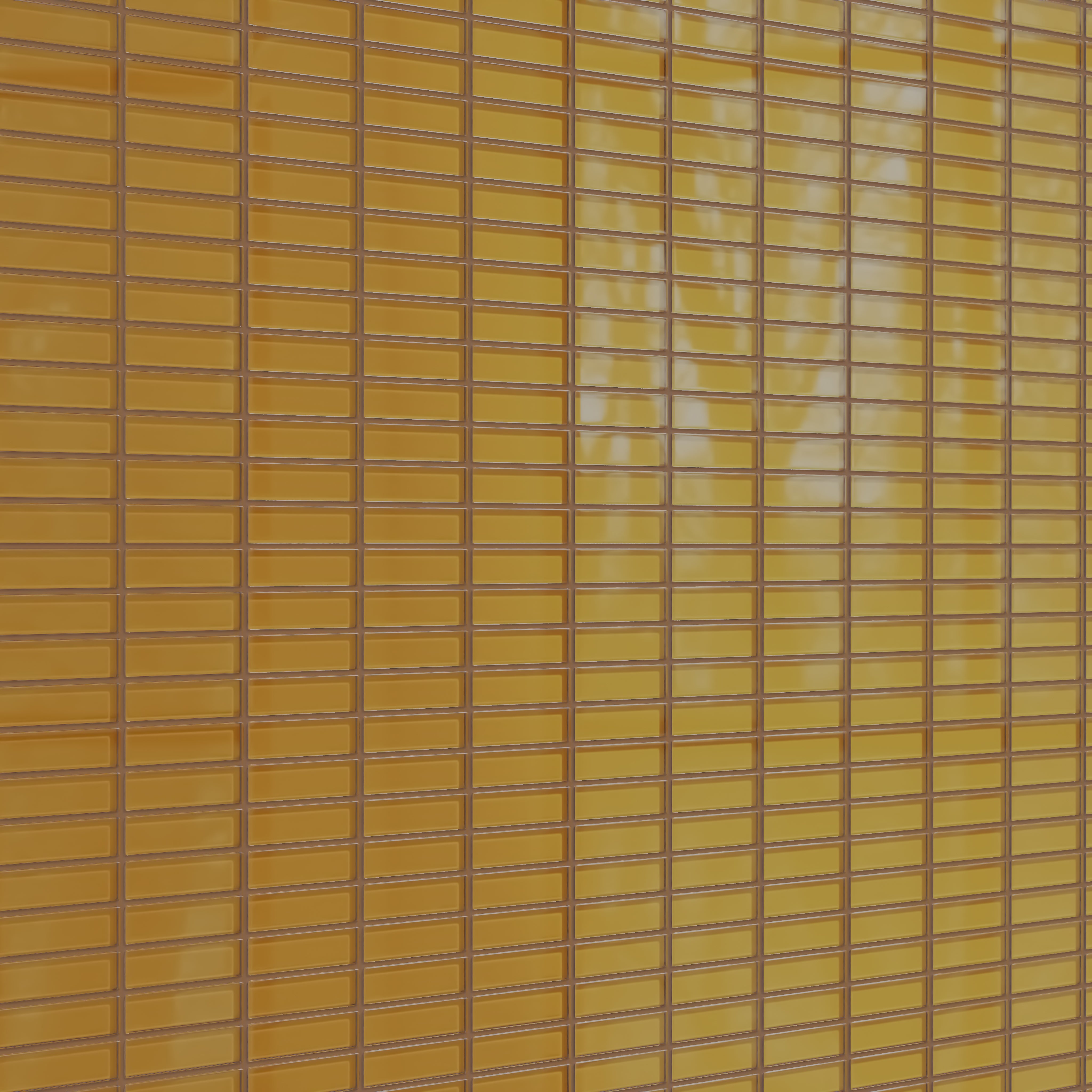 1x4 Straight Set Sheeted Glass Mosaic Tile in Falcon Gloss