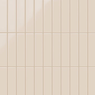2x8 Original Ceramic Tile in Ivory Gloss
