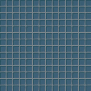 1x1 Straight Set Sheeted Glass Mosaic Tile in Blue Jay Gloss