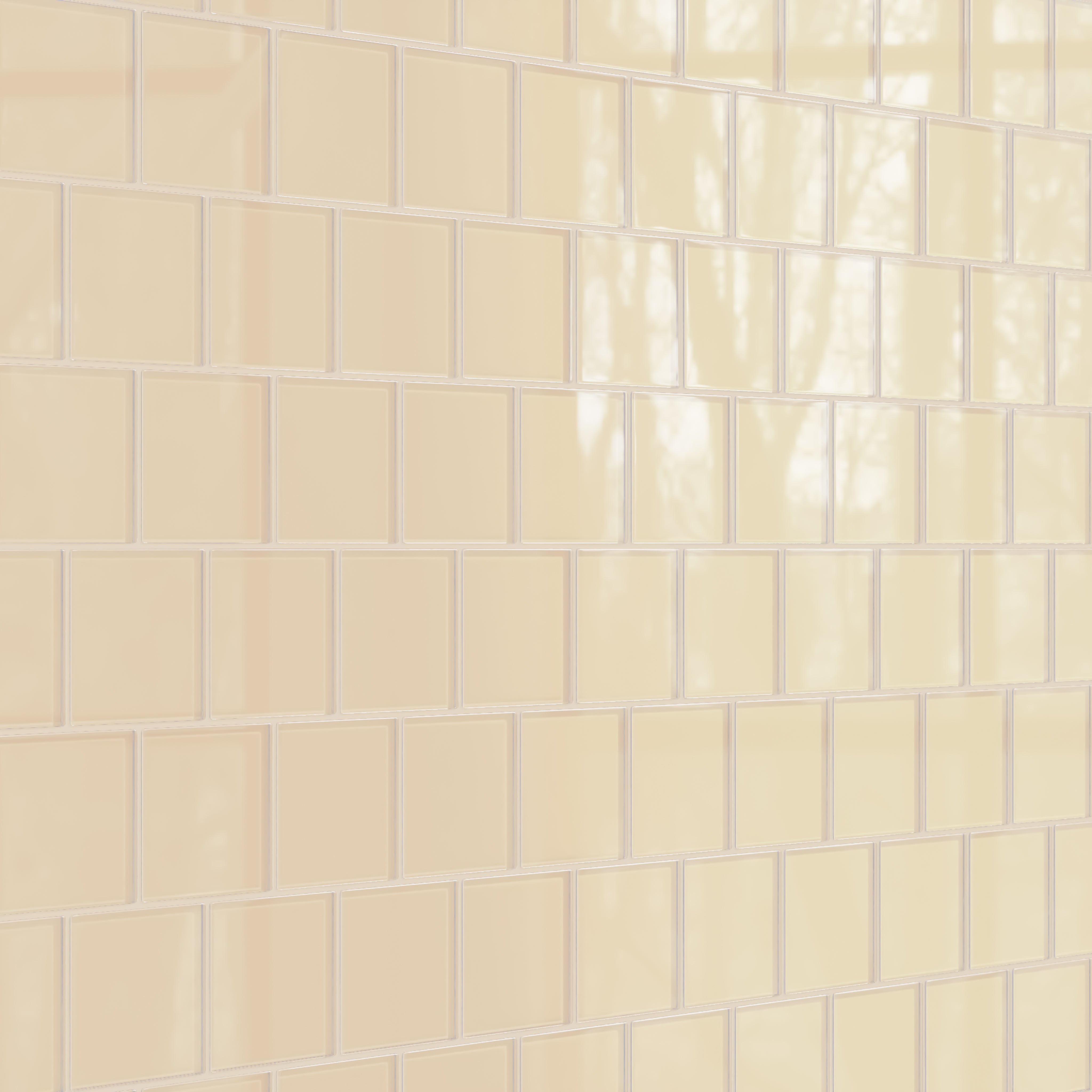 4x4 Glass Tile in Chickadee Gloss