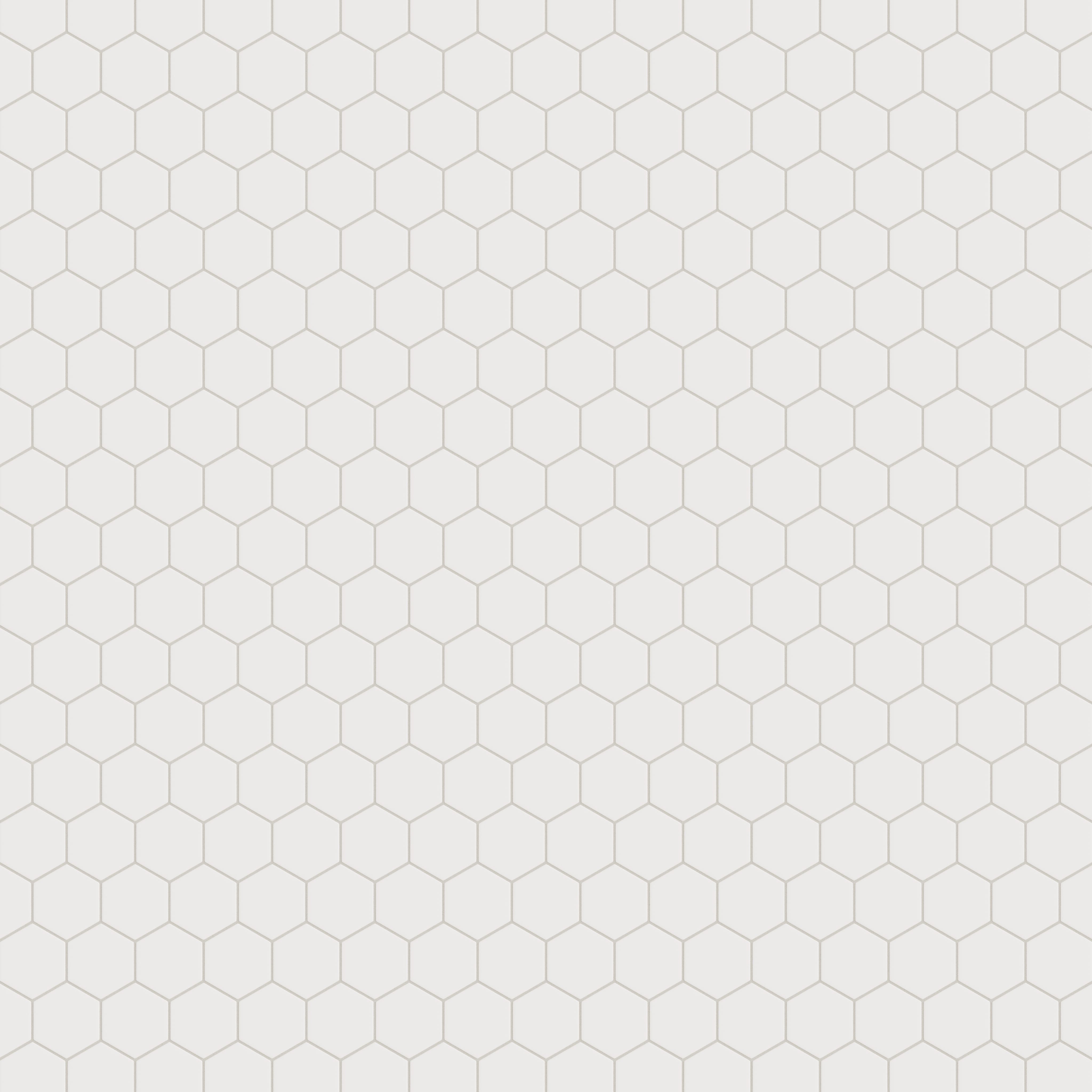 Quick Ship 4" Hexagon Original Ceramic Tile in Calcite Matte