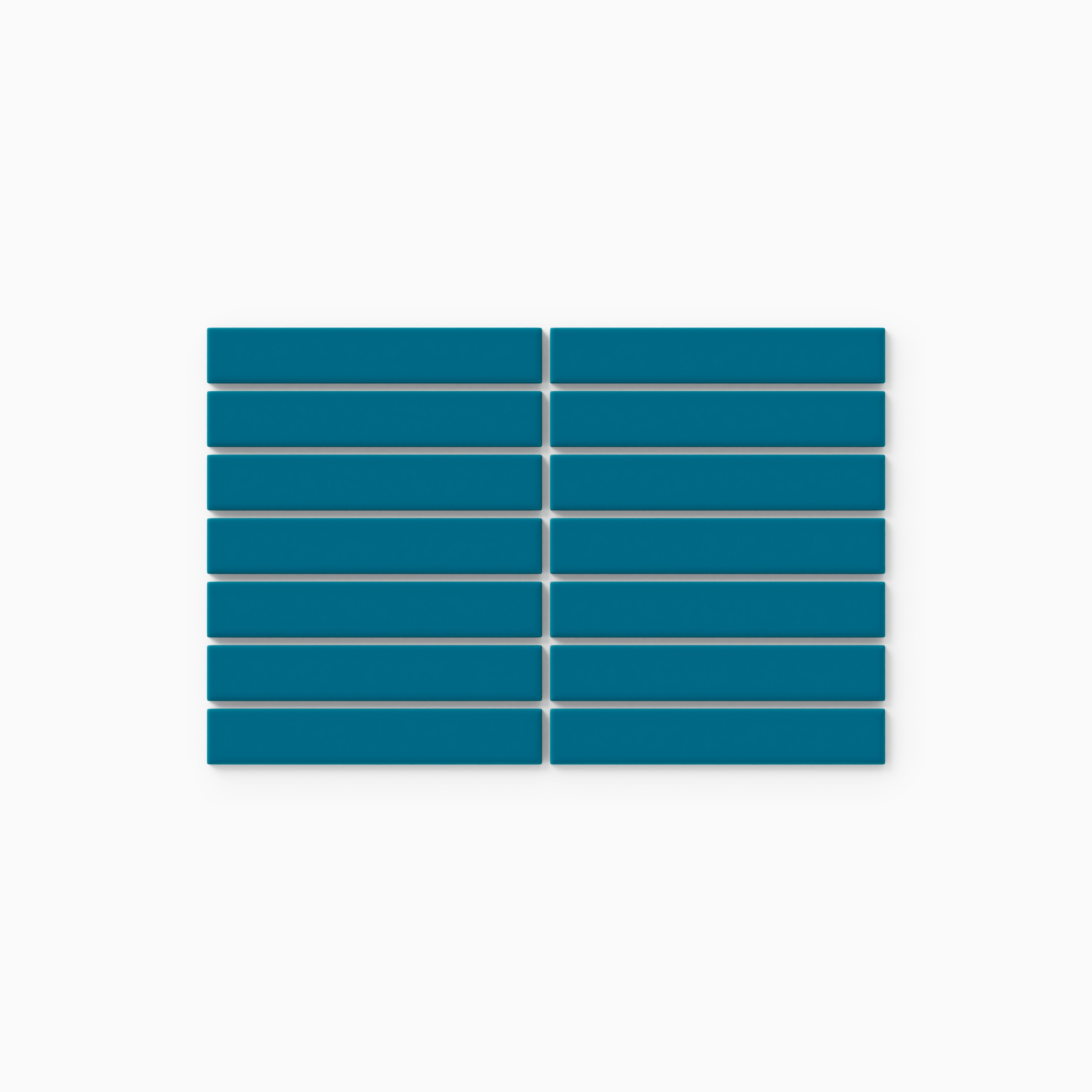 1x6 Straight Set Sheeted Original Ceramic Mosaic Tile in Adriatic Sea Matte
