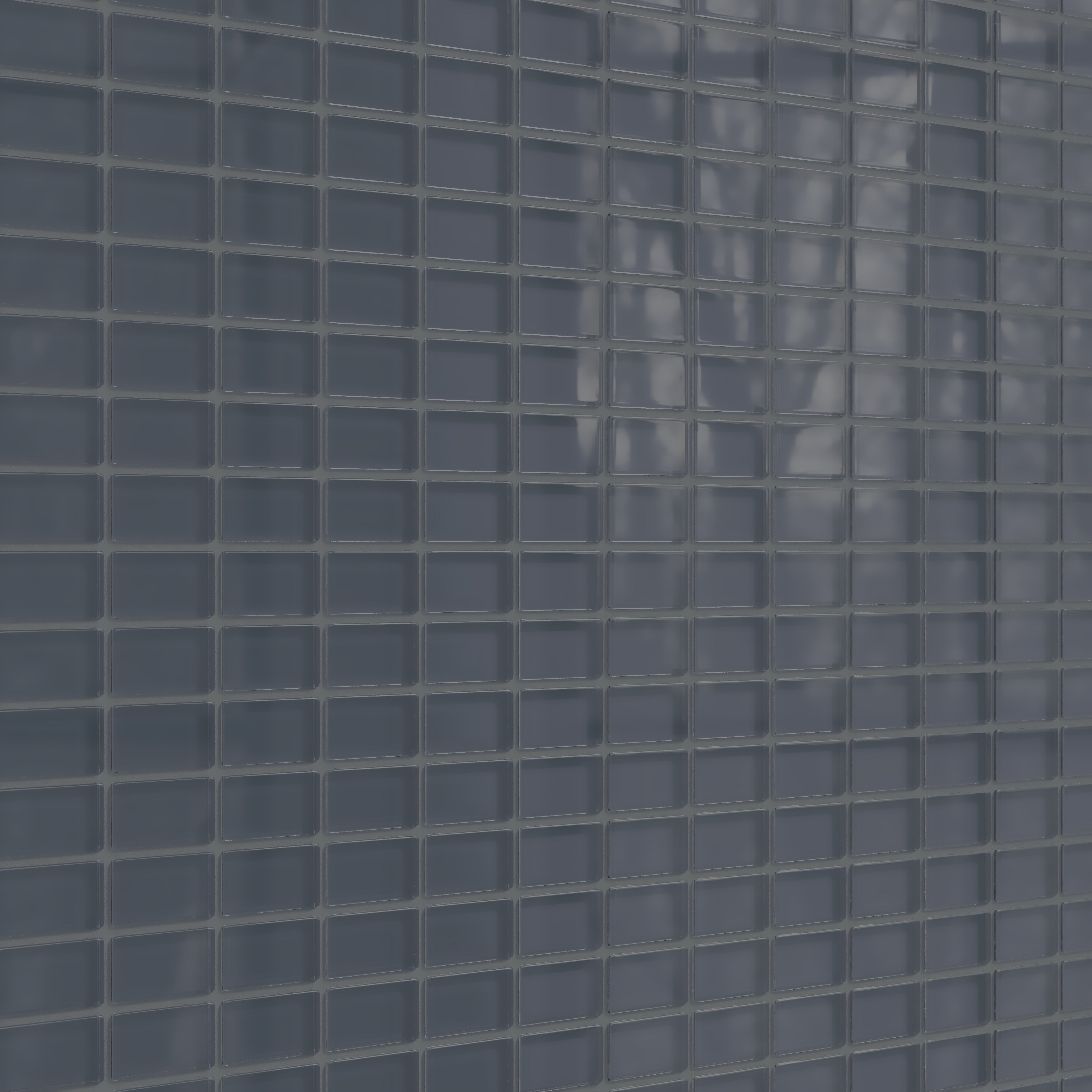 1x2 Straight Set Sheeted Glass Mosaic Tile in Junco Gloss
