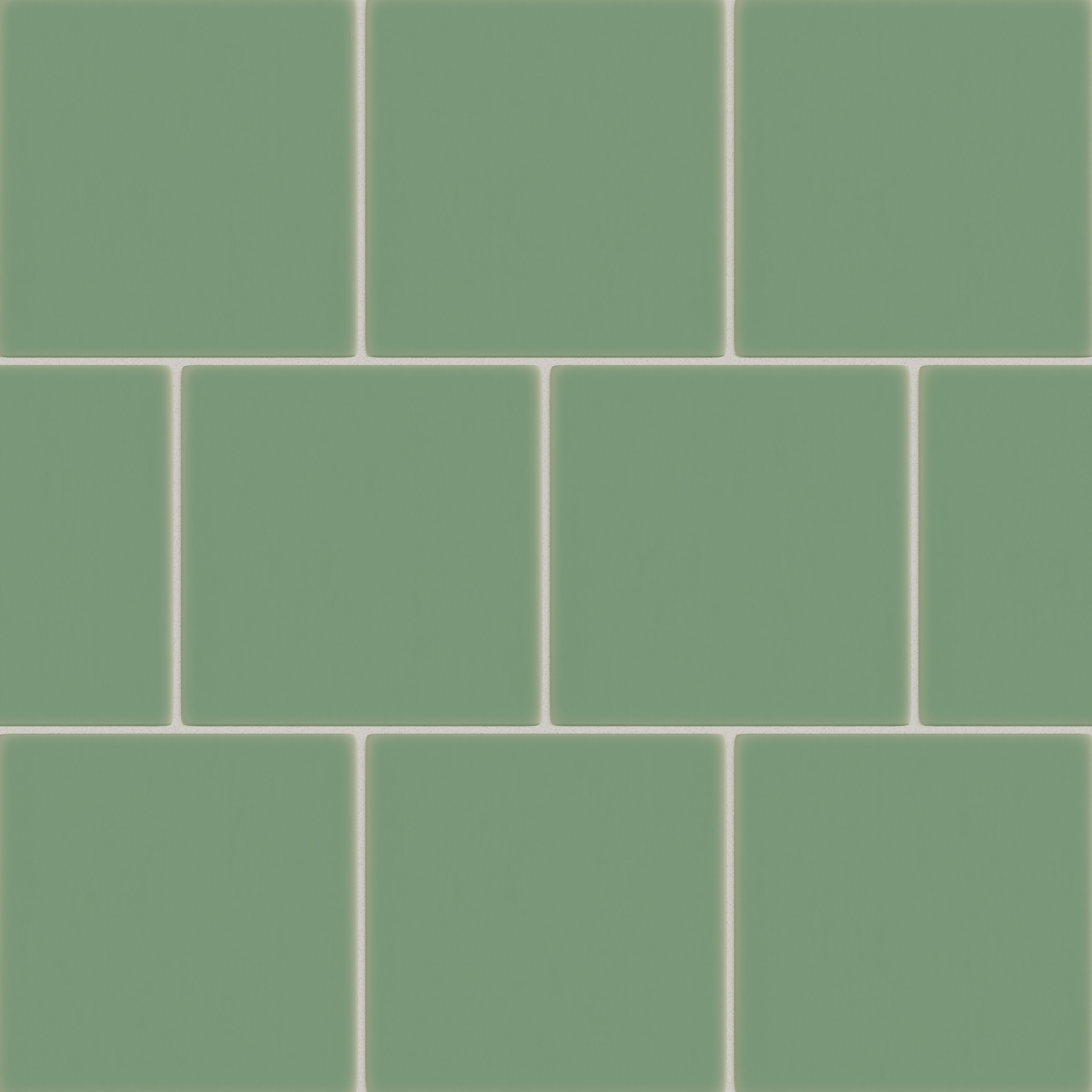 8x8 Original Ceramic Tile in Sea Green Matte