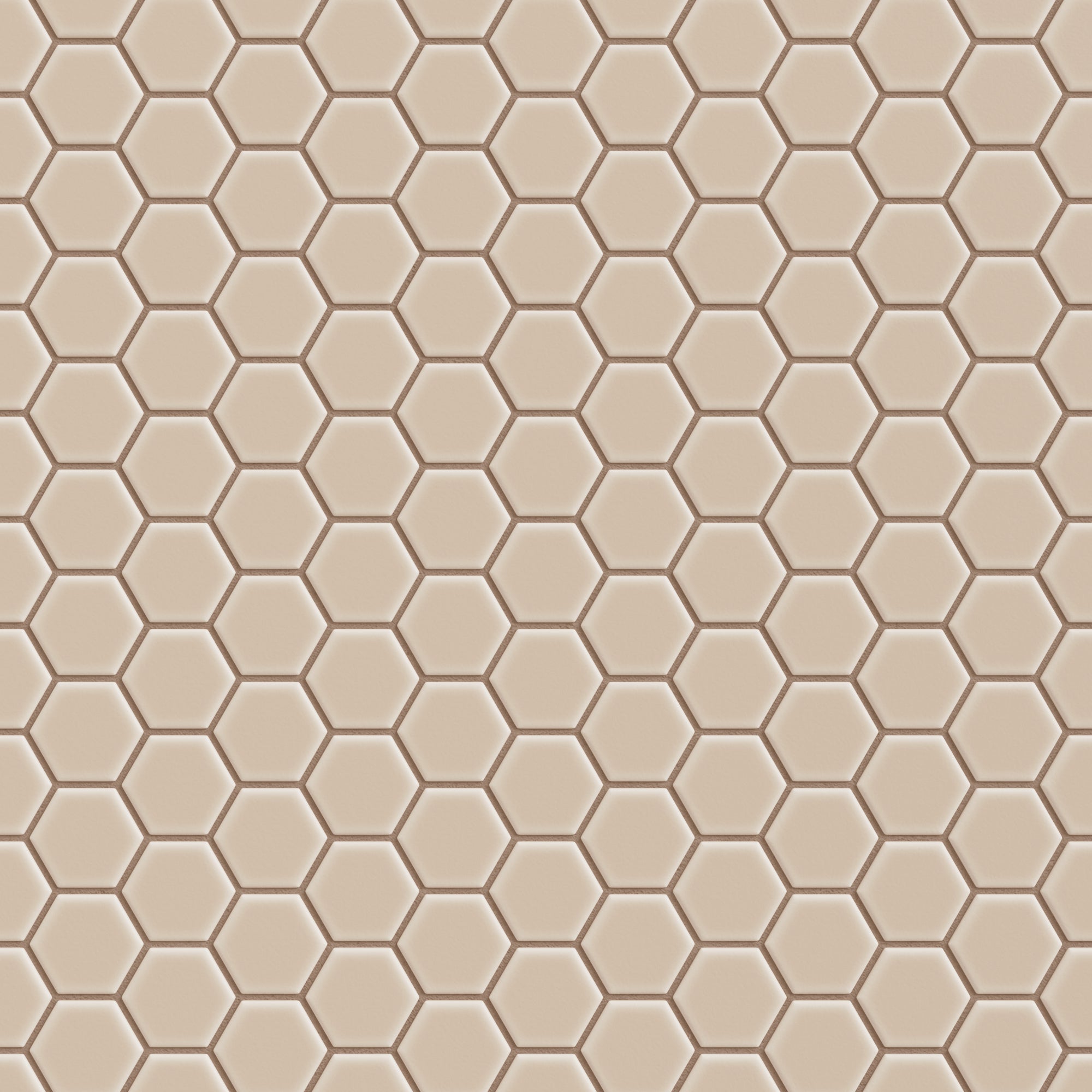 1" Hexagon Sheeted Original Ceramic Mosaic Tile in Sweet Pea Matte