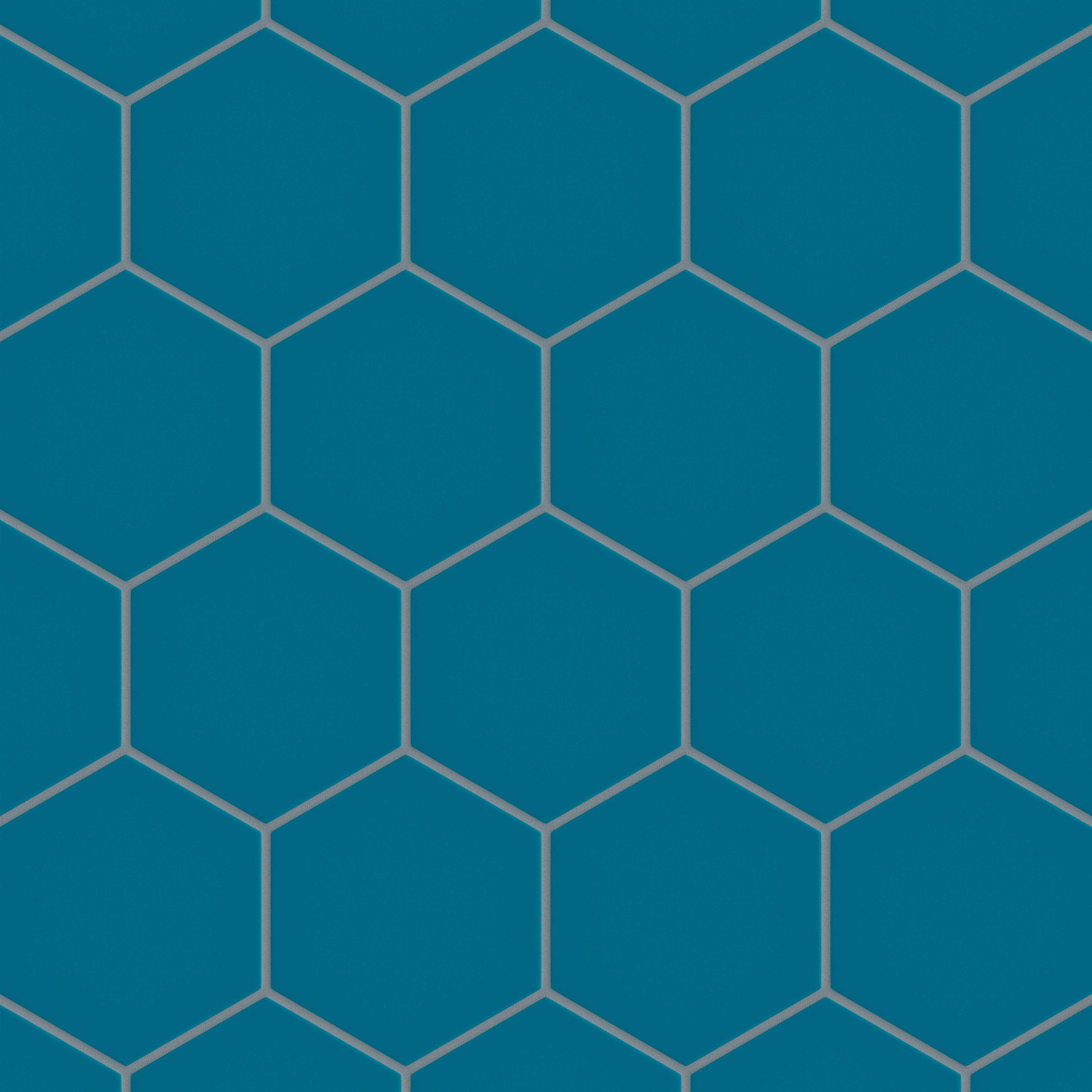 6" Hexagon Original Ceramic Tile in Adriatic Sea Matte