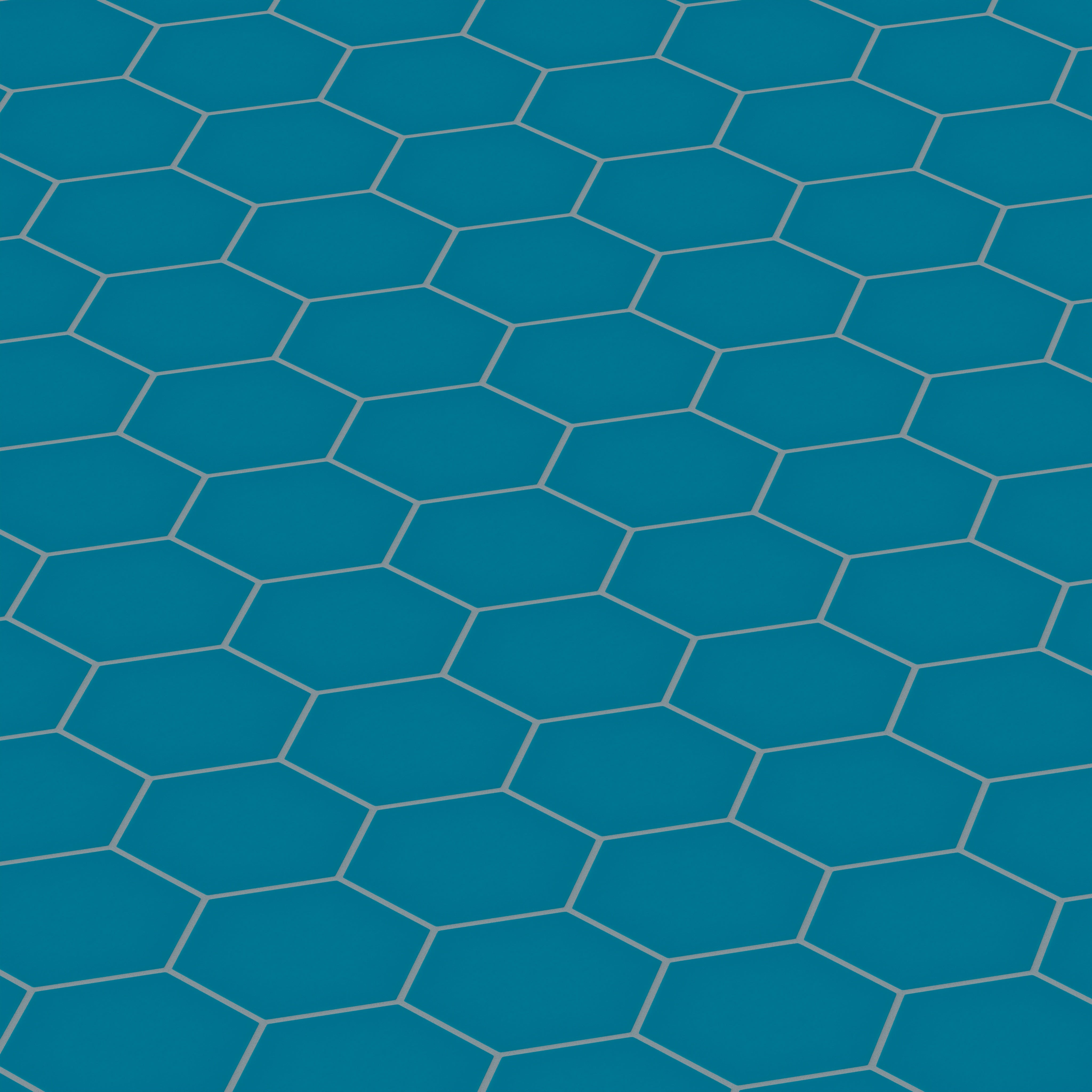 6" Hexagon Original Ceramic Tile in Adriatic Sea Matte