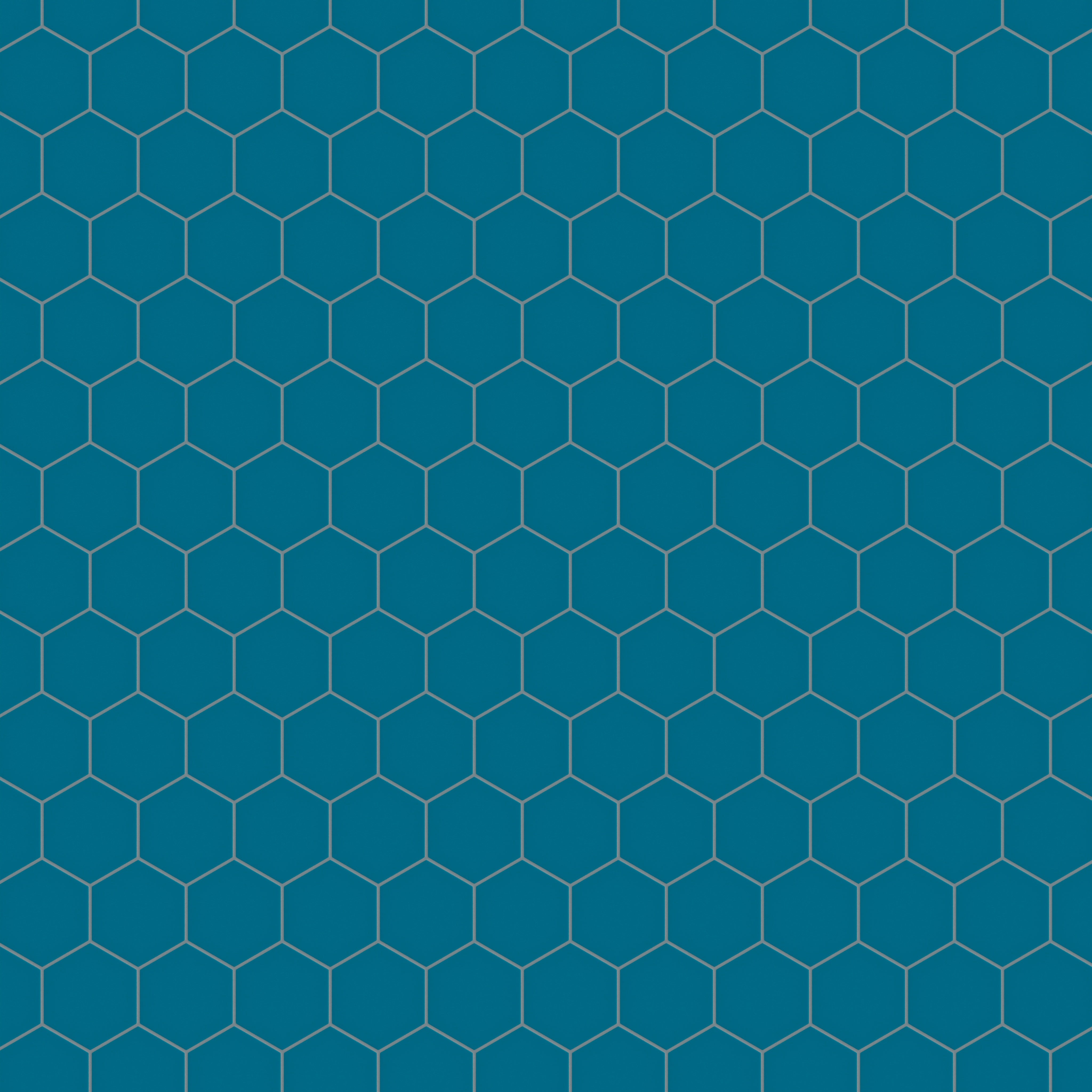 6" Hexagon Original Ceramic Tile in Adriatic Sea Matte