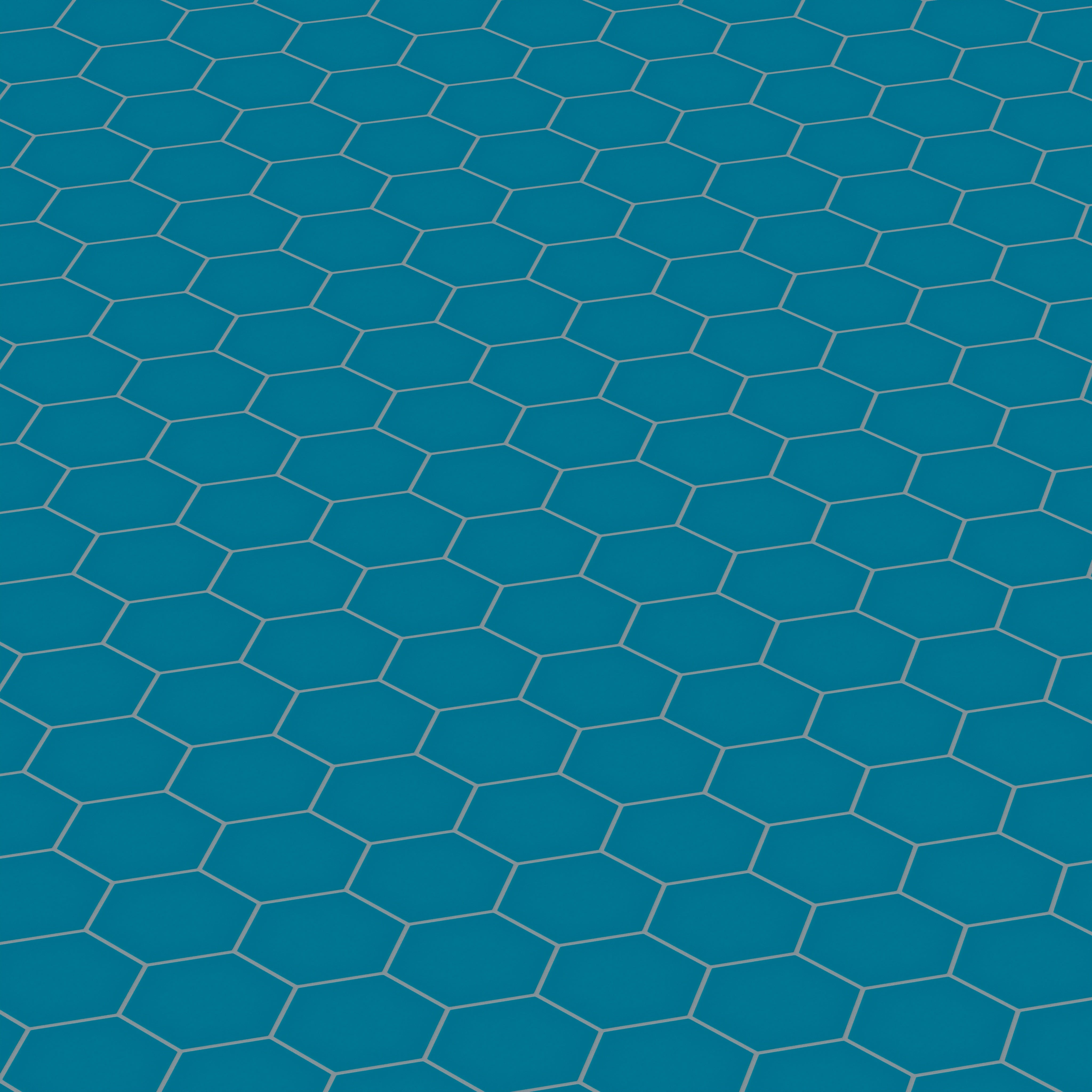 6" Hexagon Original Ceramic Tile in Adriatic Sea Matte