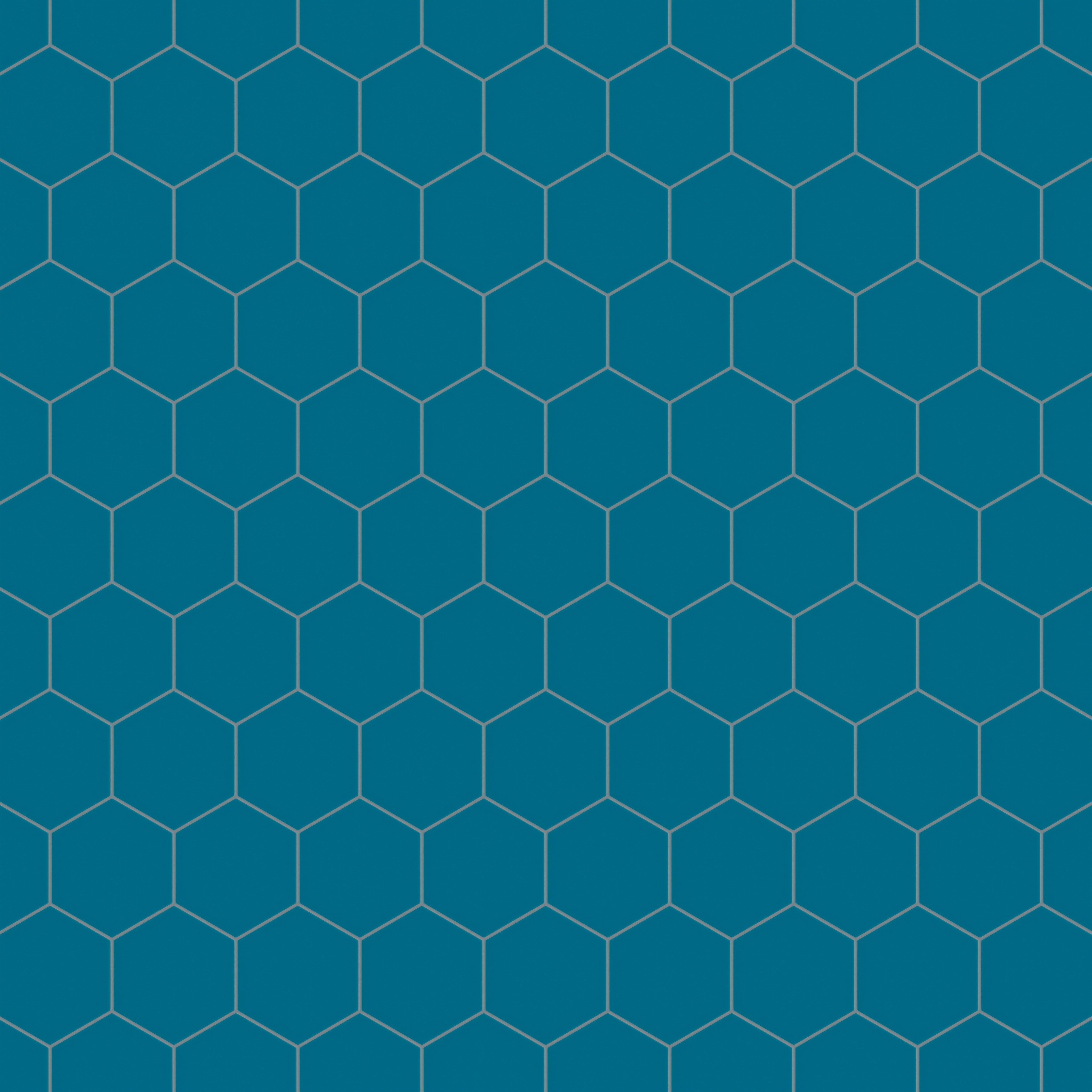 8" Hexagon Original Ceramic Tile in Adriatic Sea Matte