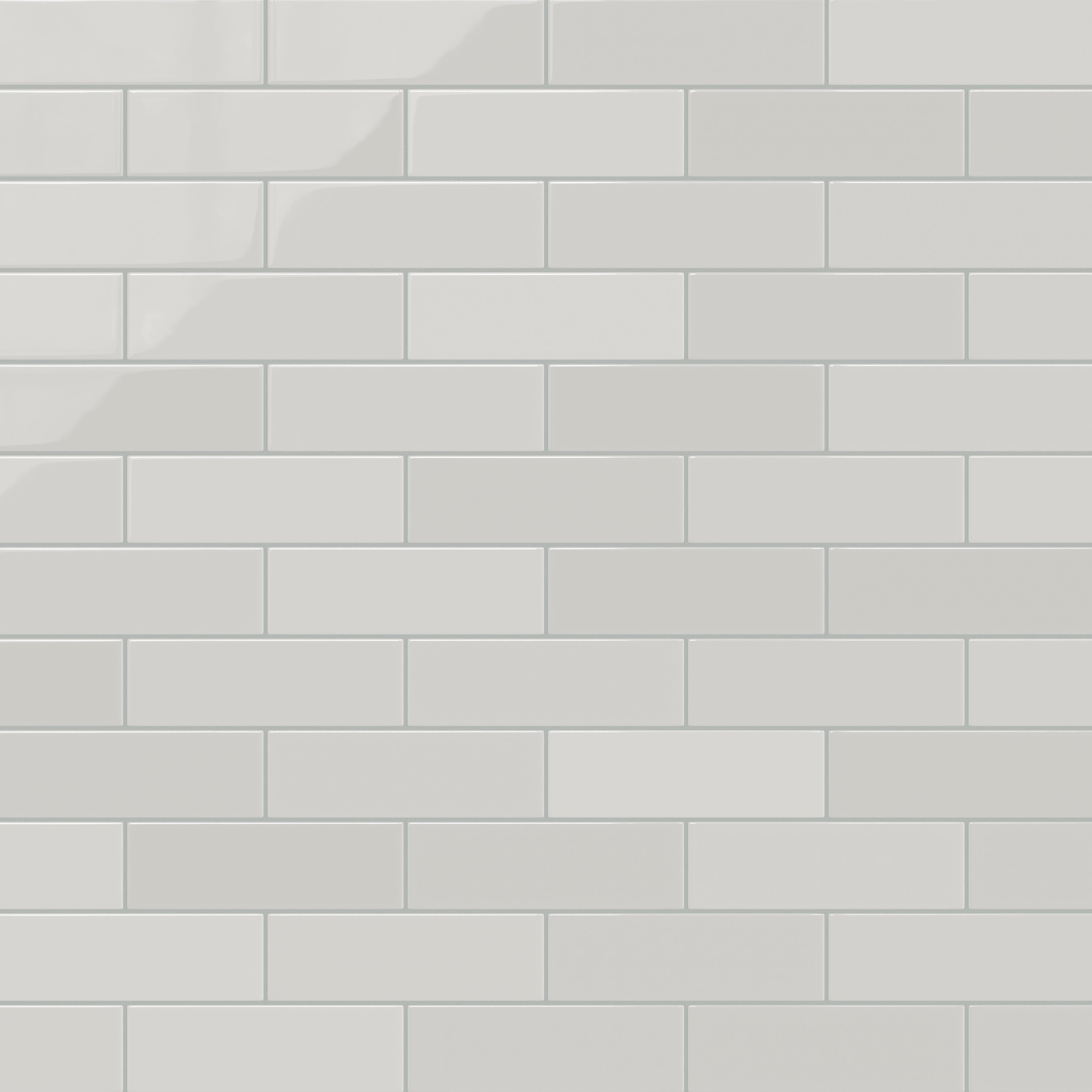 3x9 Natural Press Ceramic Tile in Cloud Cover Gloss
