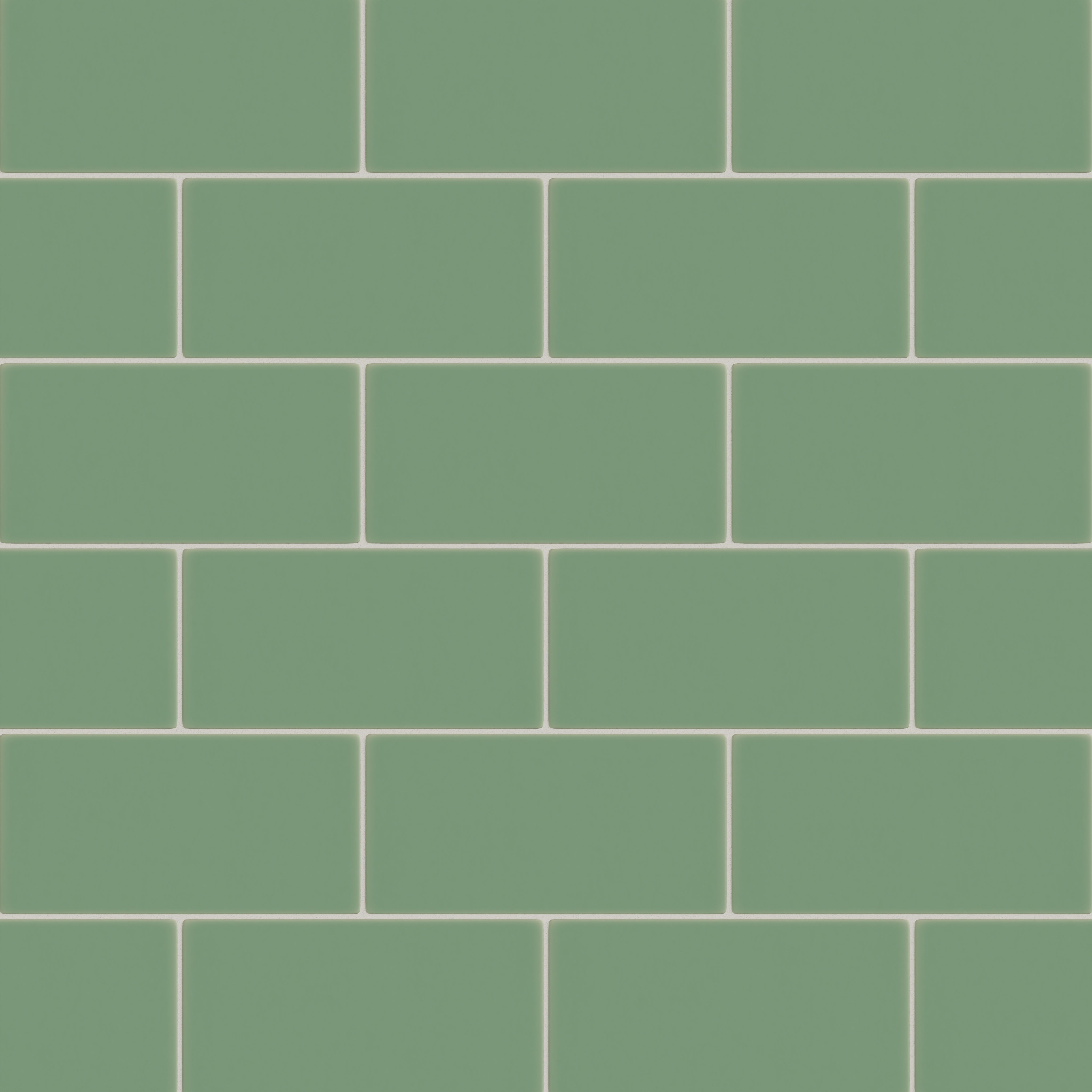 6x12 Original Ceramic Tile in Sea Green Matte