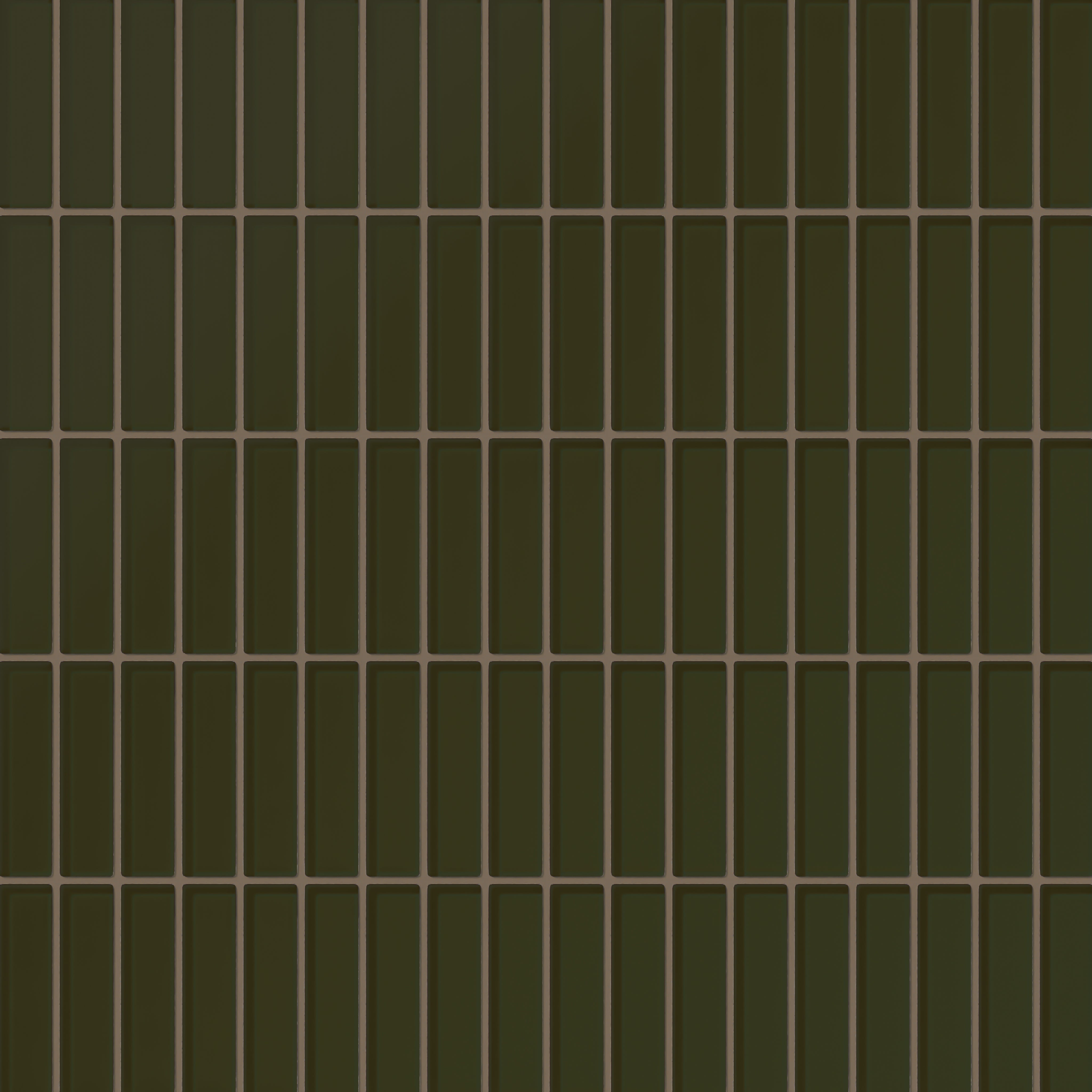 1x4 Straight Set Sheeted Glass Mosaic Tile in Catbird Matte