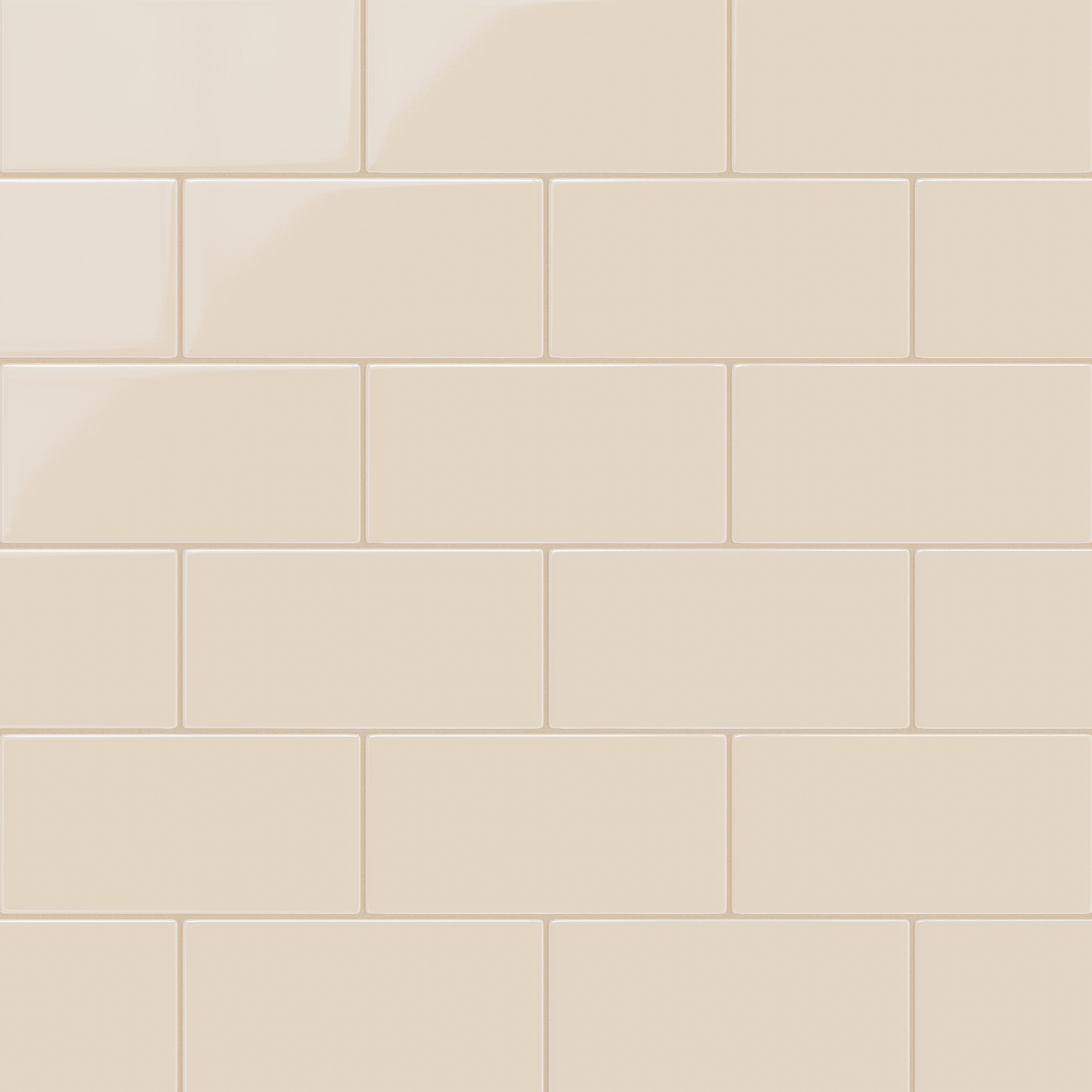 6x12 Original Ceramic Tile in Ivory Gloss