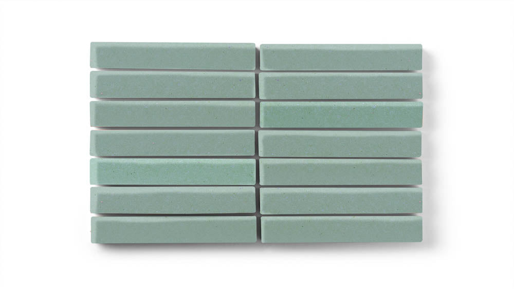 1x6 Straight Set Sheeted Original Ceramic Mosaic Tile in Amalfi Coast Matte
