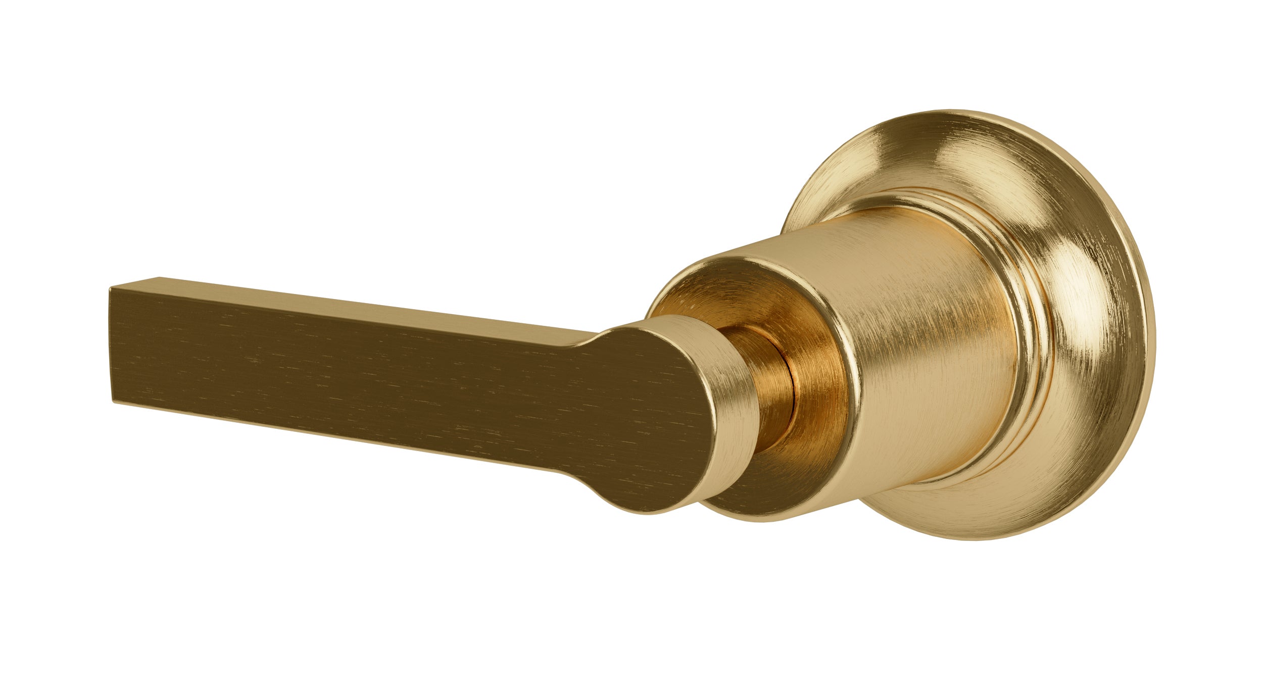 Emerson One Handle Wall Mount Diverter/Volume Control Shower Trim with Classic Lever Handle in Satin Brass