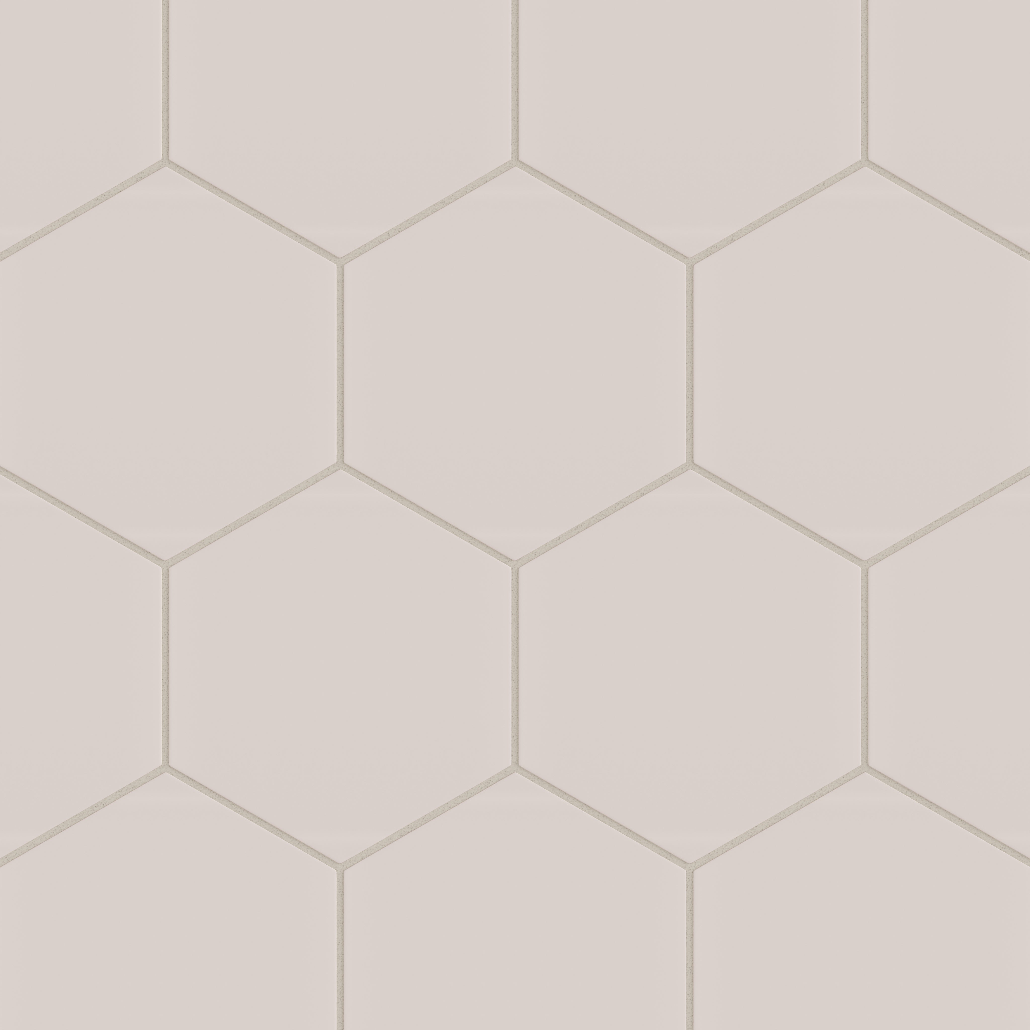 8" Hexagon Natural Press Ceramic Tile in Tyrian Purple Matte