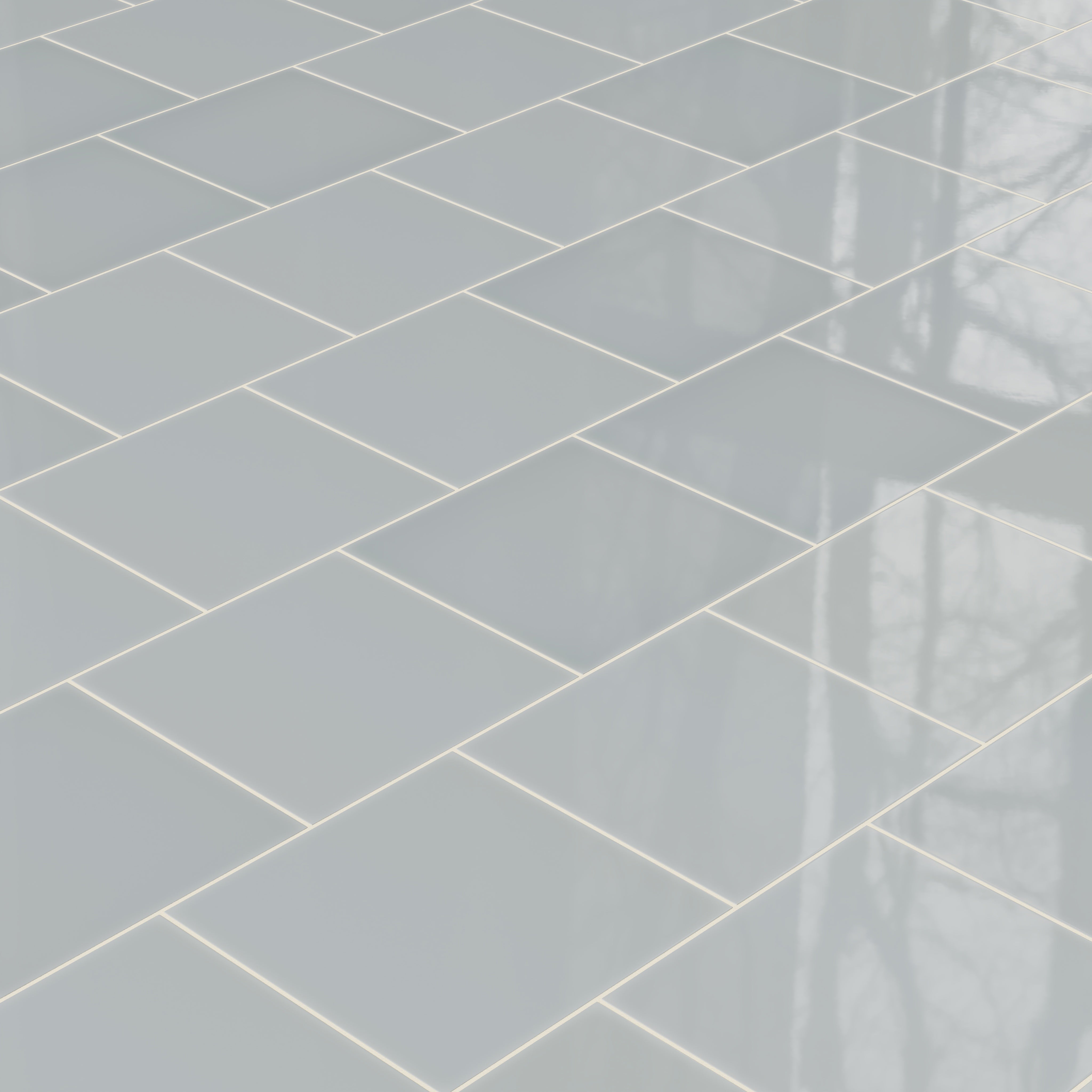 12x12 Natural Press Ceramic Tile in Alberta Blue Gloss