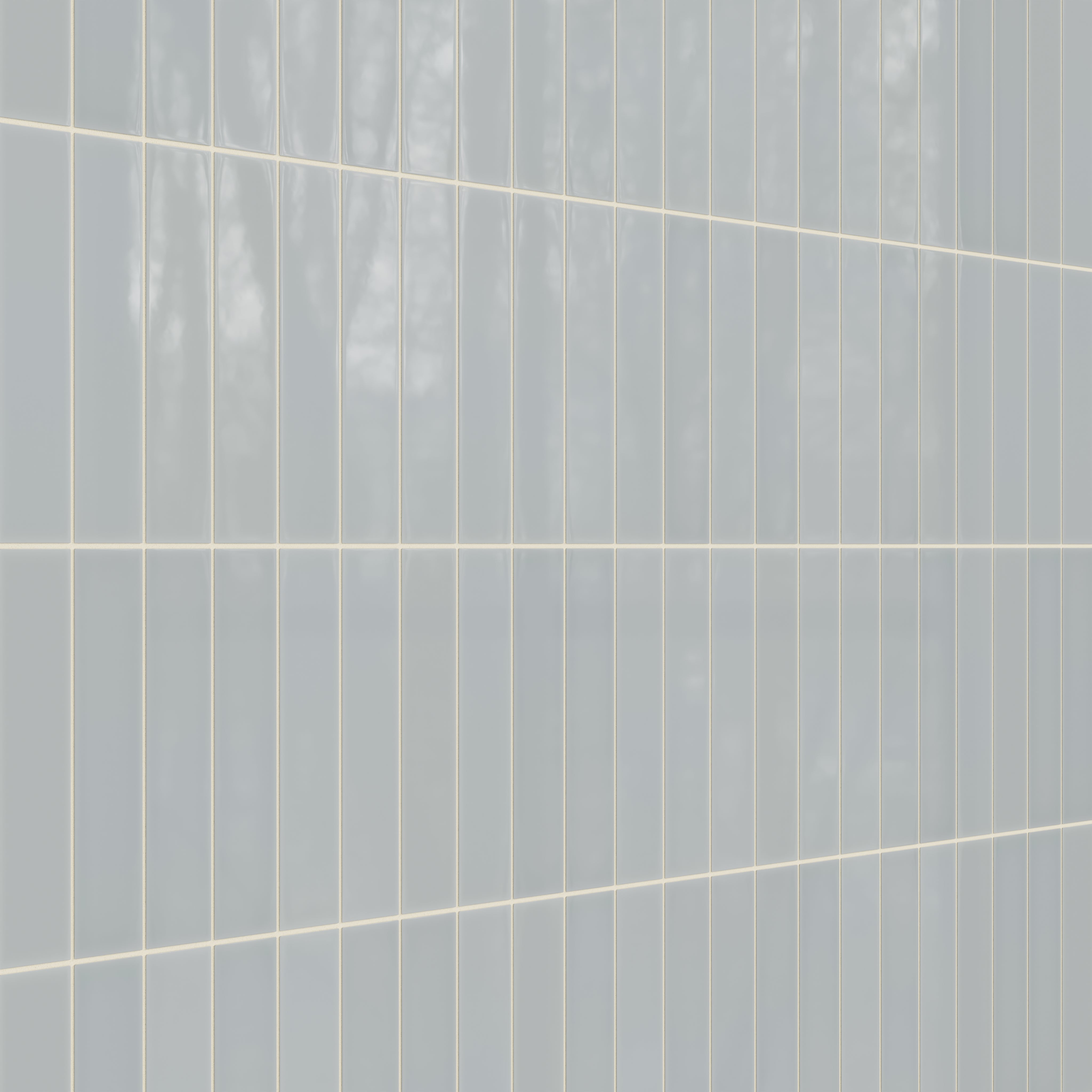 3x12 Natural Press Ceramic Tile in Alberta Blue Gloss