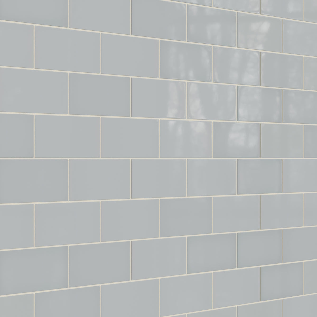 4x8 Natural Press Ceramic Tile in Alberta Blue Gloss