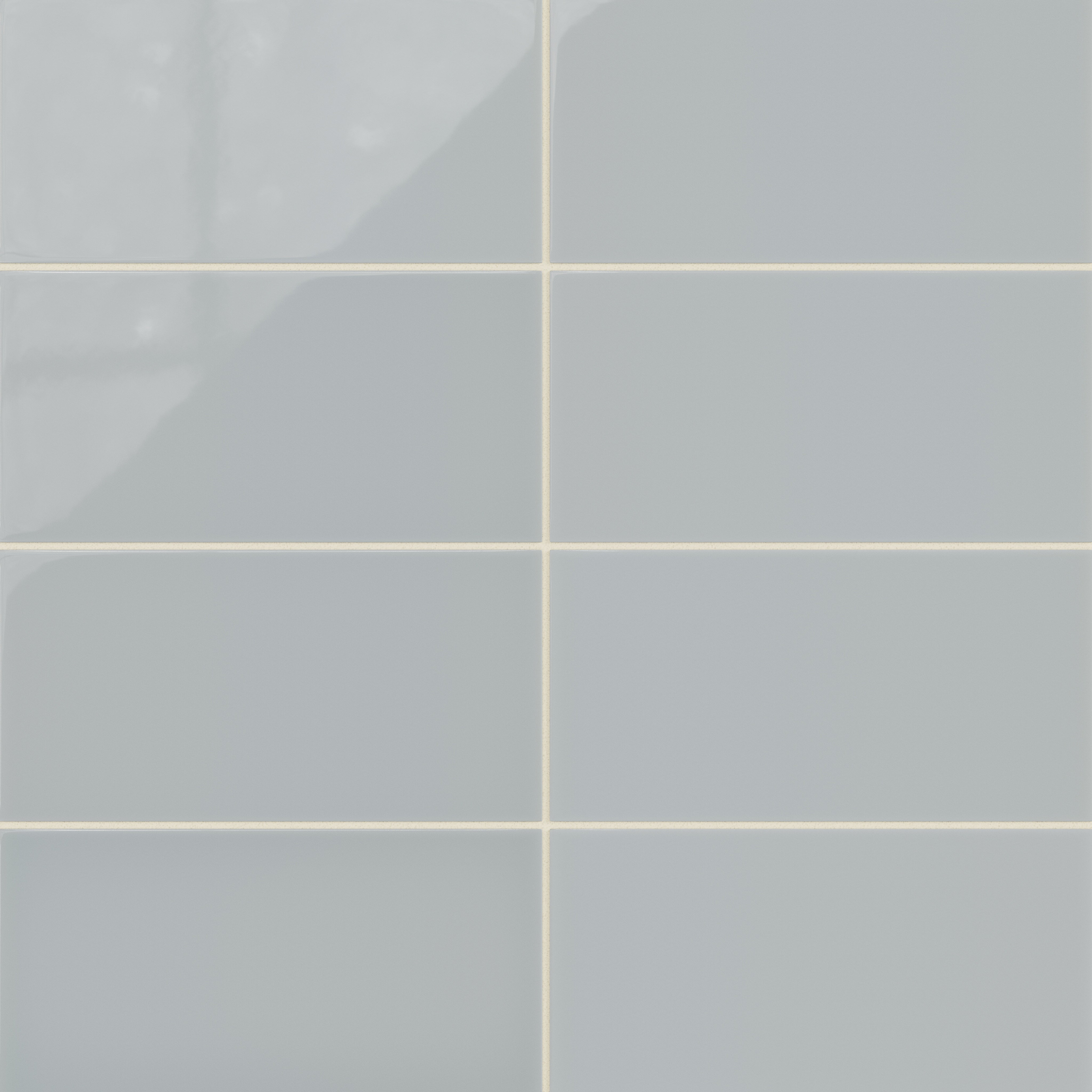 6x12 Natural Press Ceramic Tile in Alberta Blue Gloss