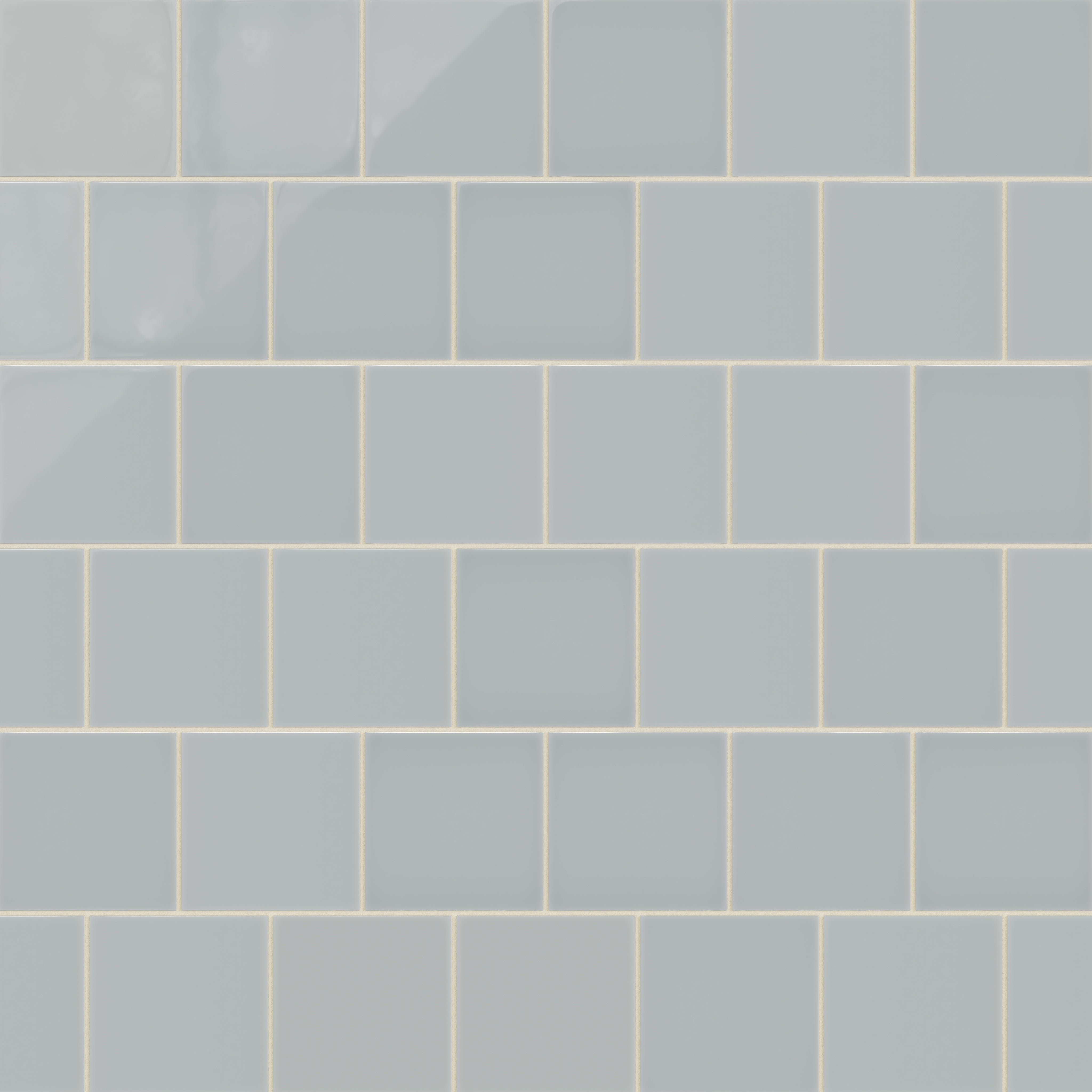 6x6 Natural Press Ceramic Tile in Alberta Blue Gloss