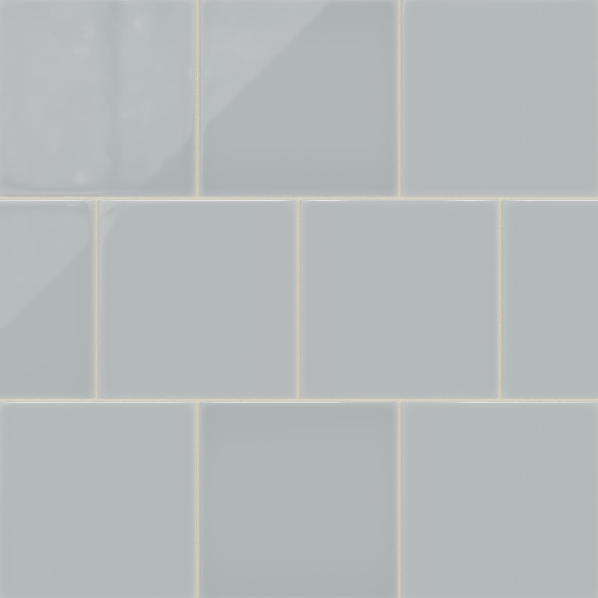 8x8 Natural Press Ceramic Tile in Alberta Blue Gloss