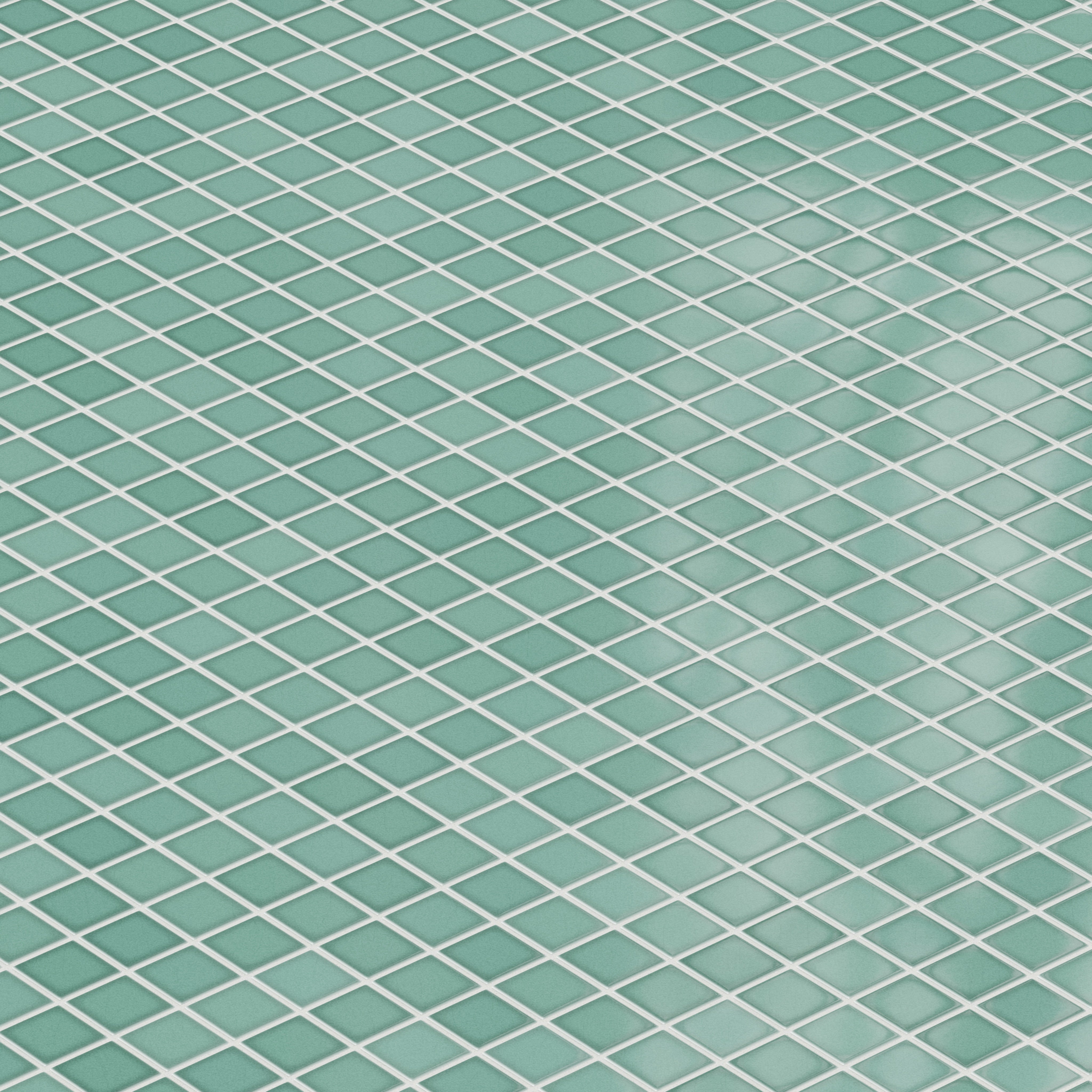 2x2 Straight Set Sheeted Original Ceramic Mosaic Tile in Amalfi Coast Gloss