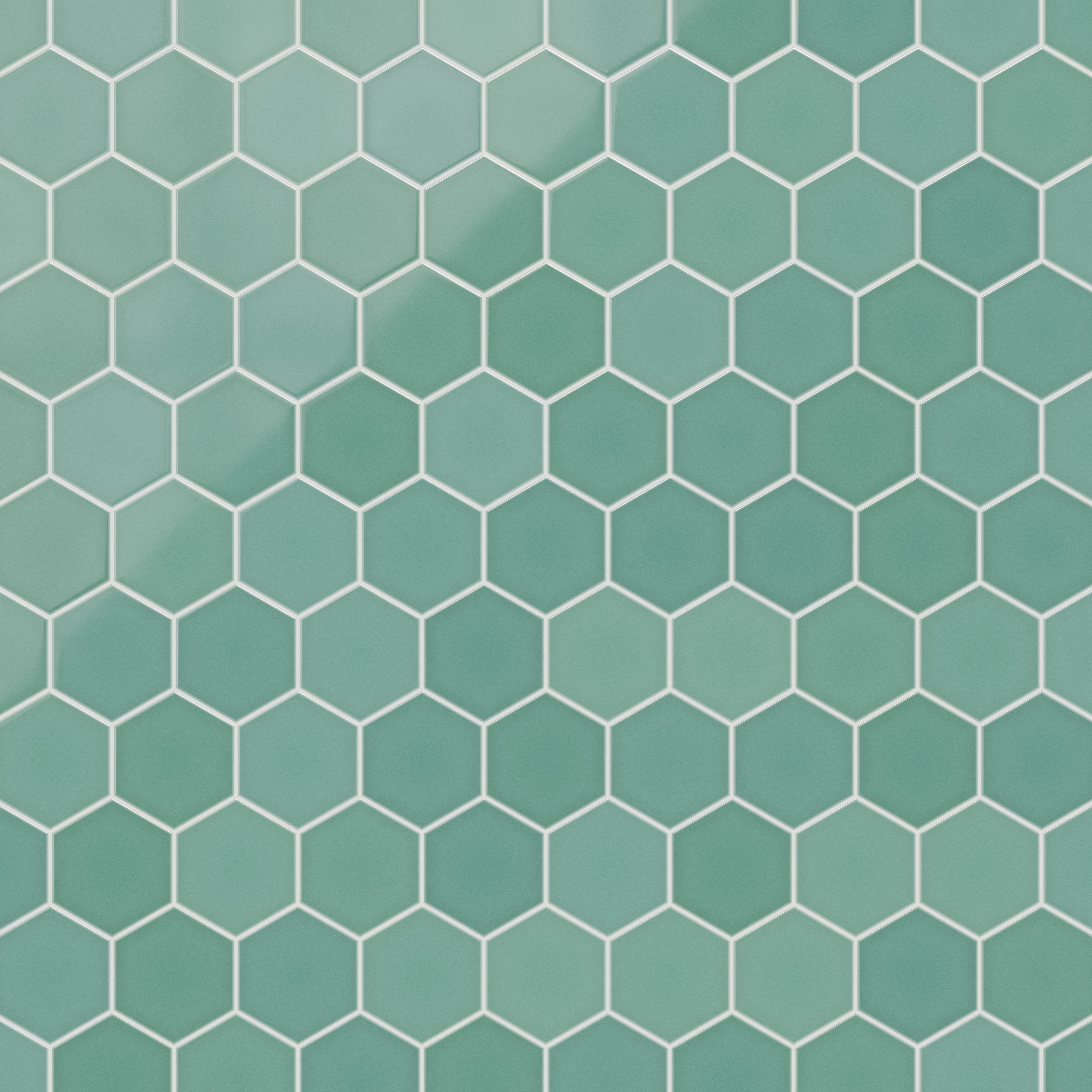 8" Hexagon Original Ceramic Tile in Amalfi Coast Gloss