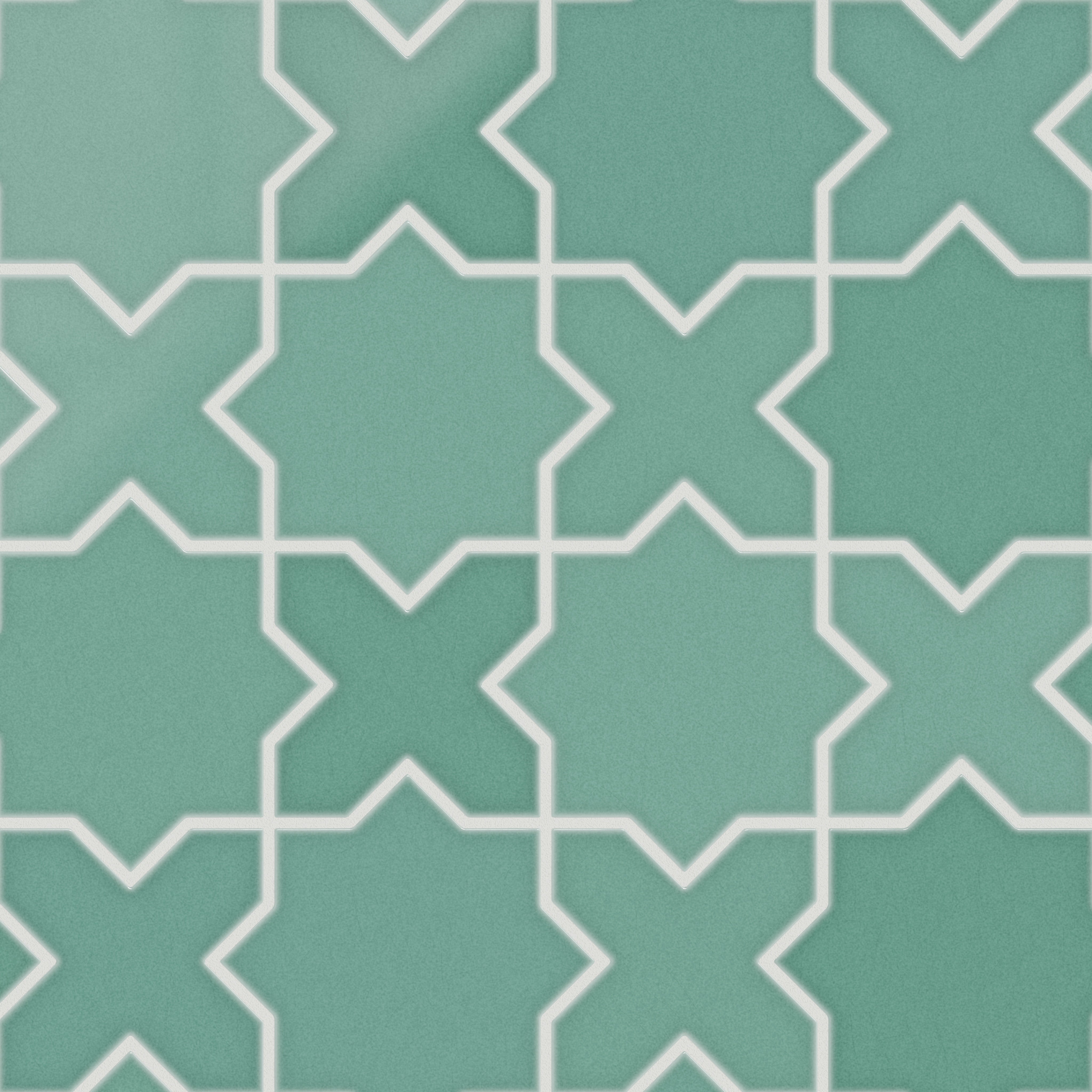 Star & Cross Original Ceramic Tile in Amalfi Coast Gloss
