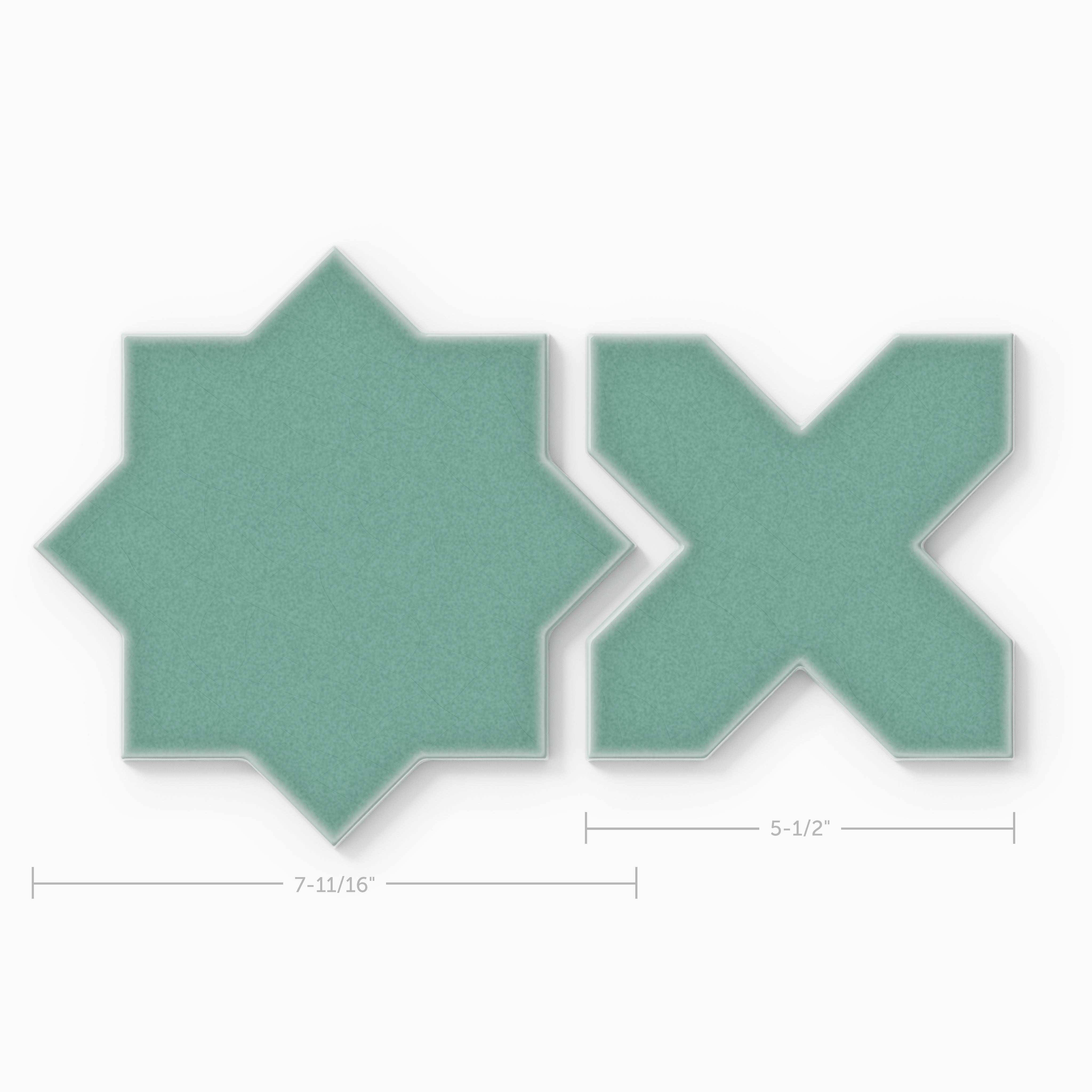 Star & Cross Original Ceramic Tile in Amalfi Coast Gloss