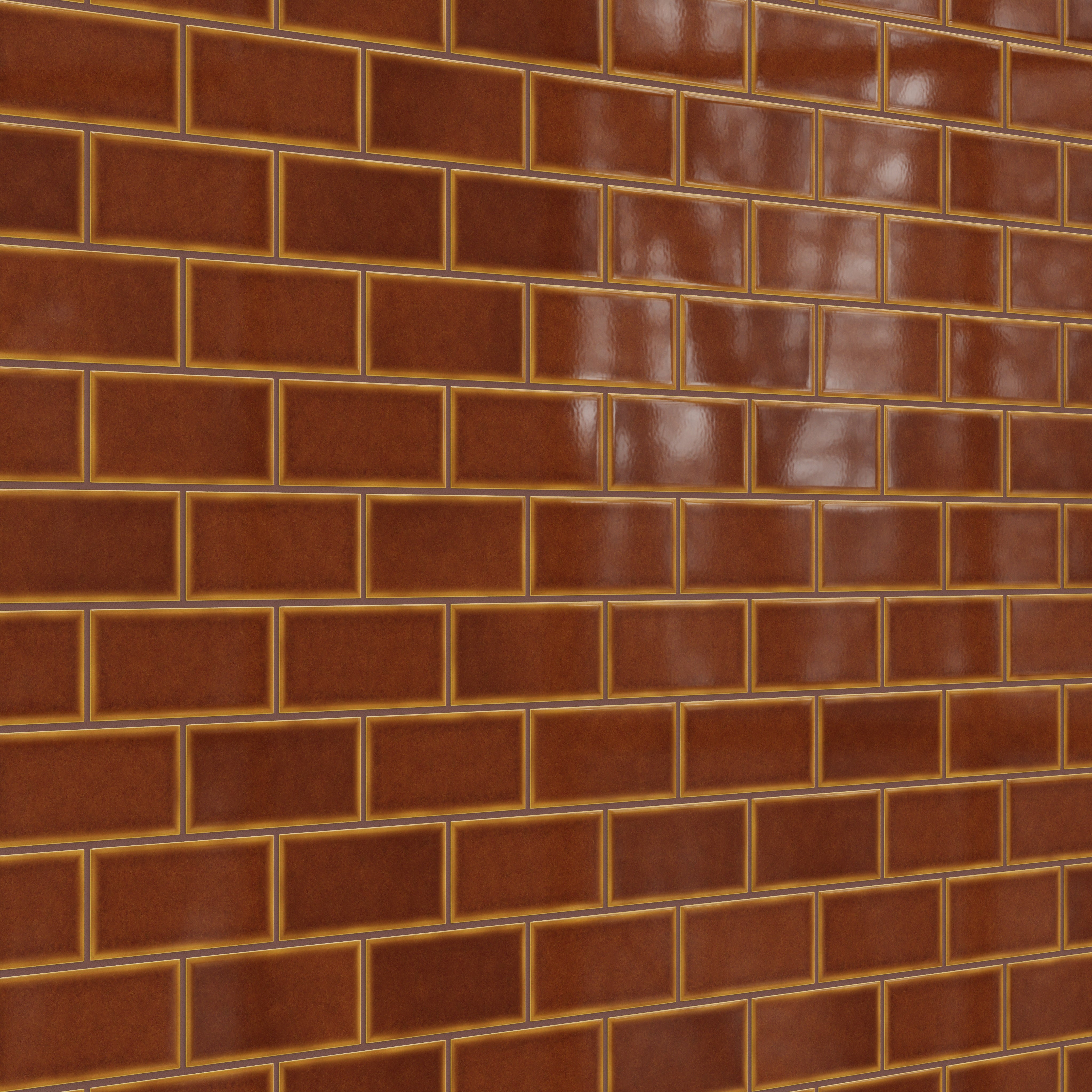 3x6 Original Ceramic Tile in Amber