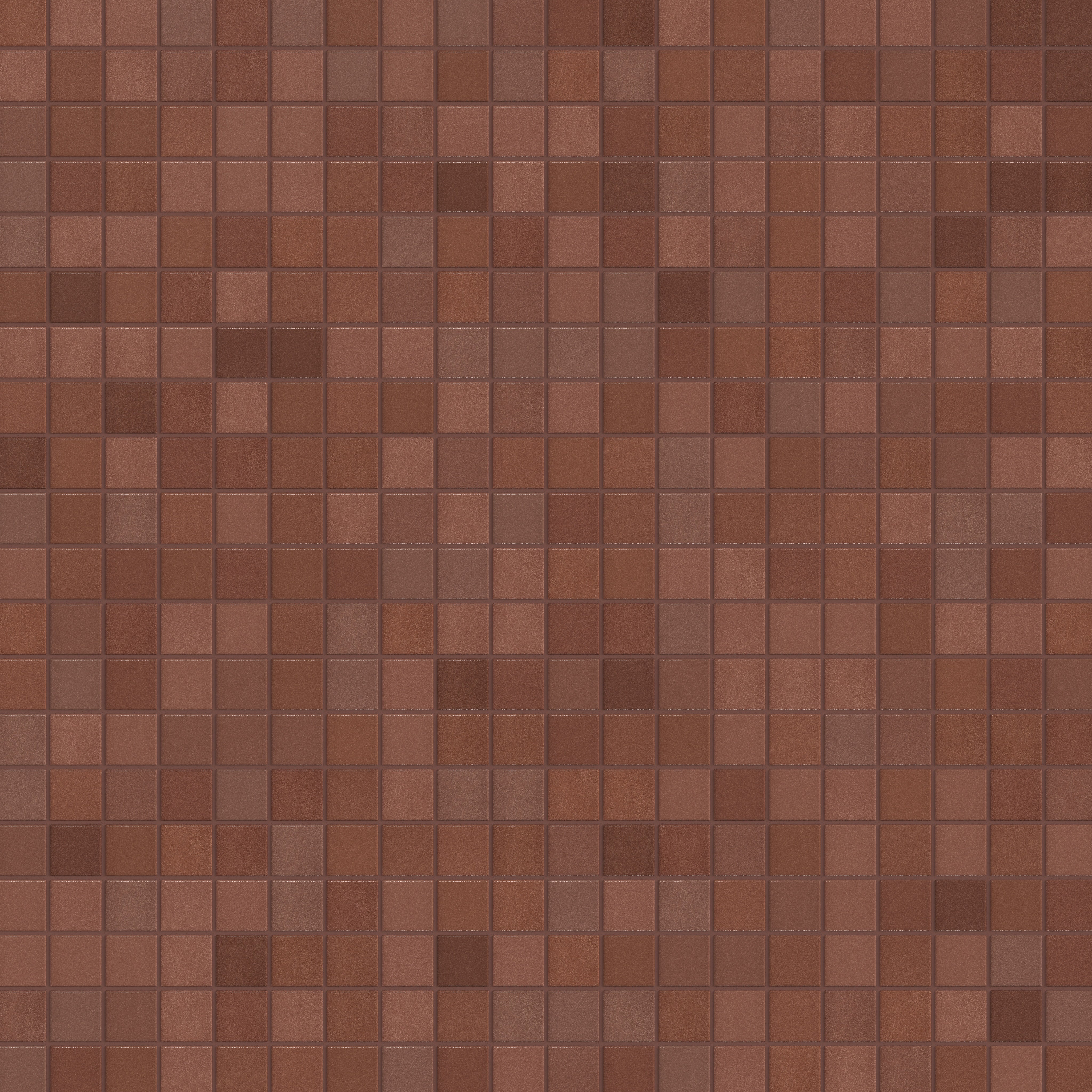 2x2 Straight Set Sheeted Original Ceramic Mosaic Tile in Antique