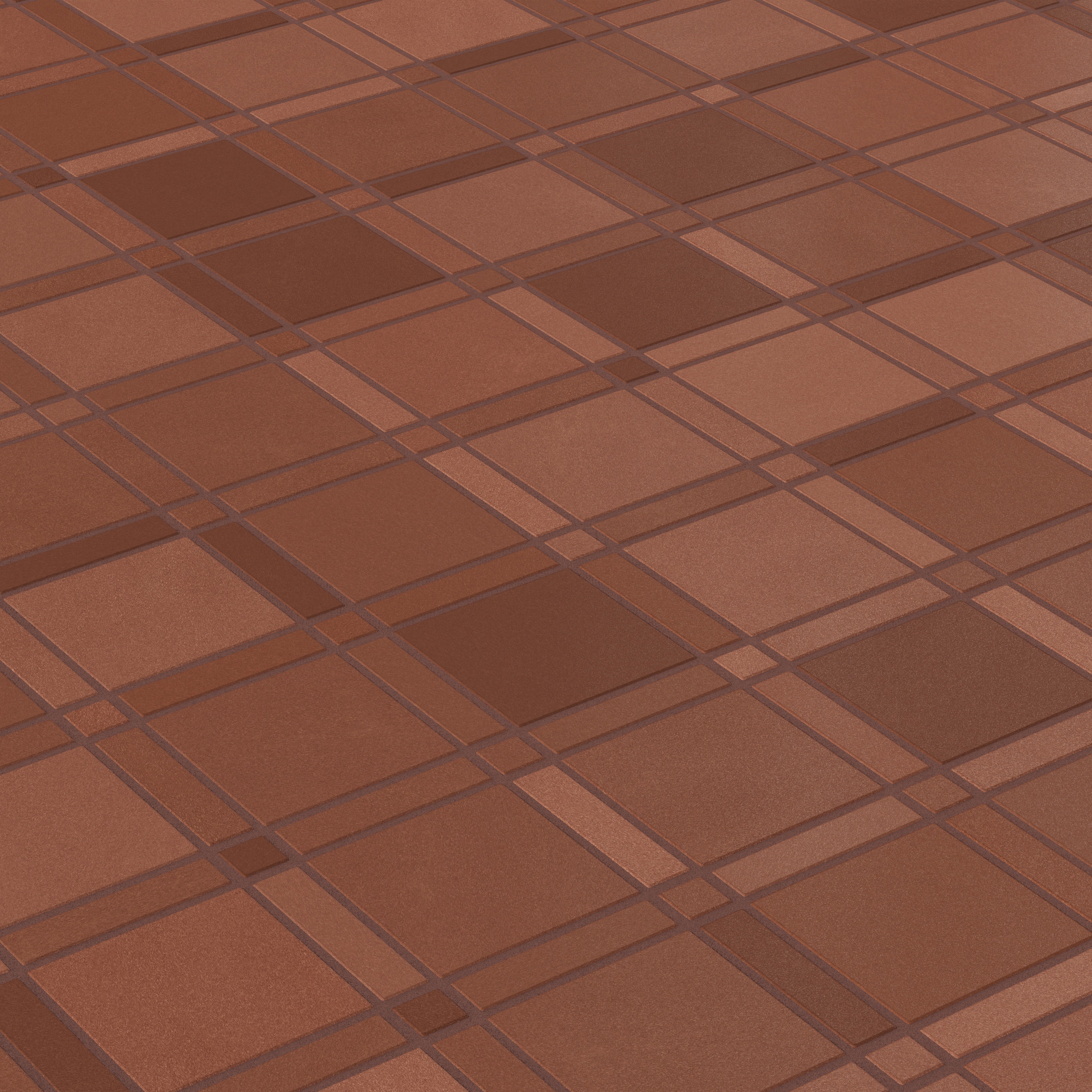 Lattice Sheeted Original Ceramic Tile in Antique