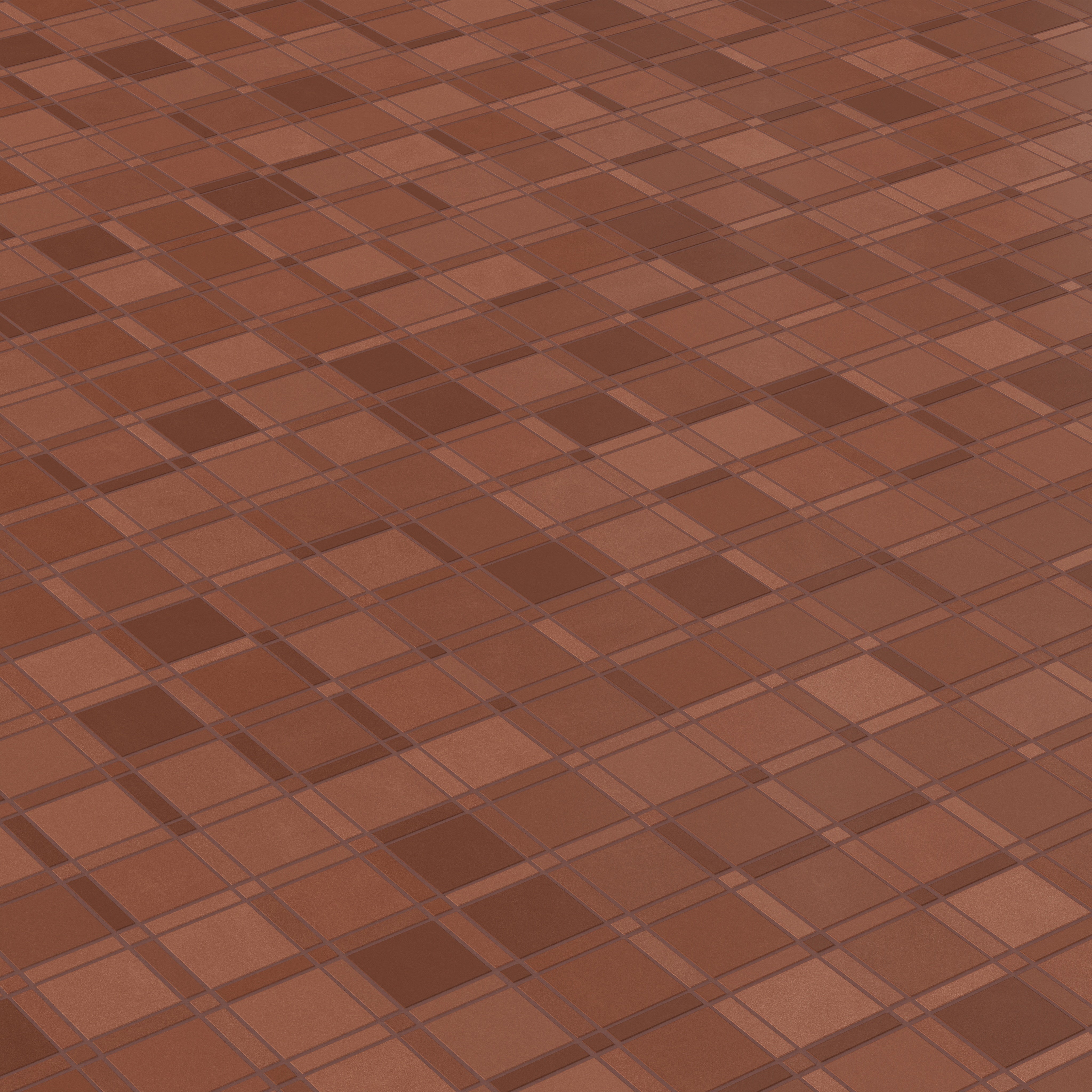 Lattice Sheeted Original Ceramic Tile in Antique