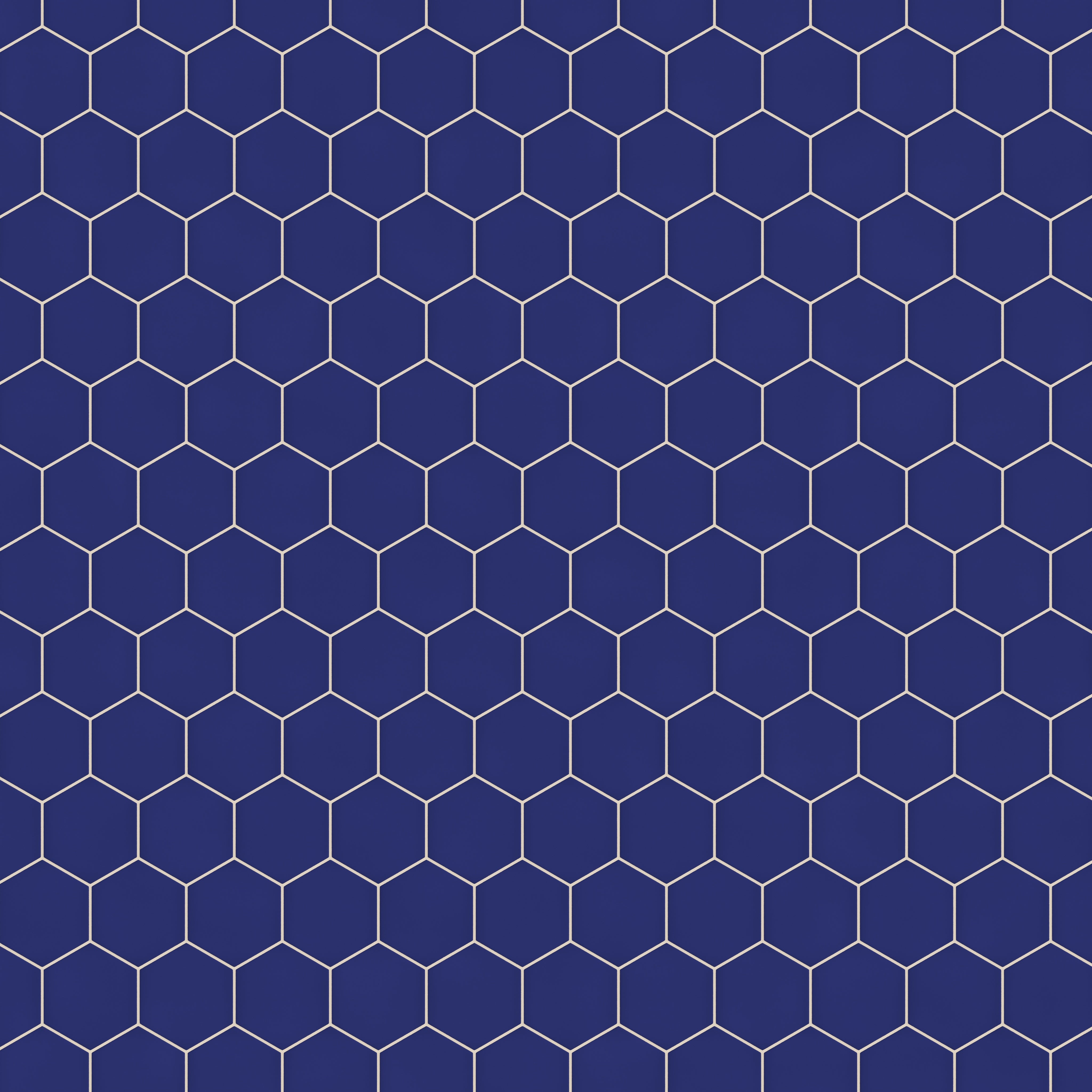6" Hexagon Original Ceramic Tile in Azul Matte