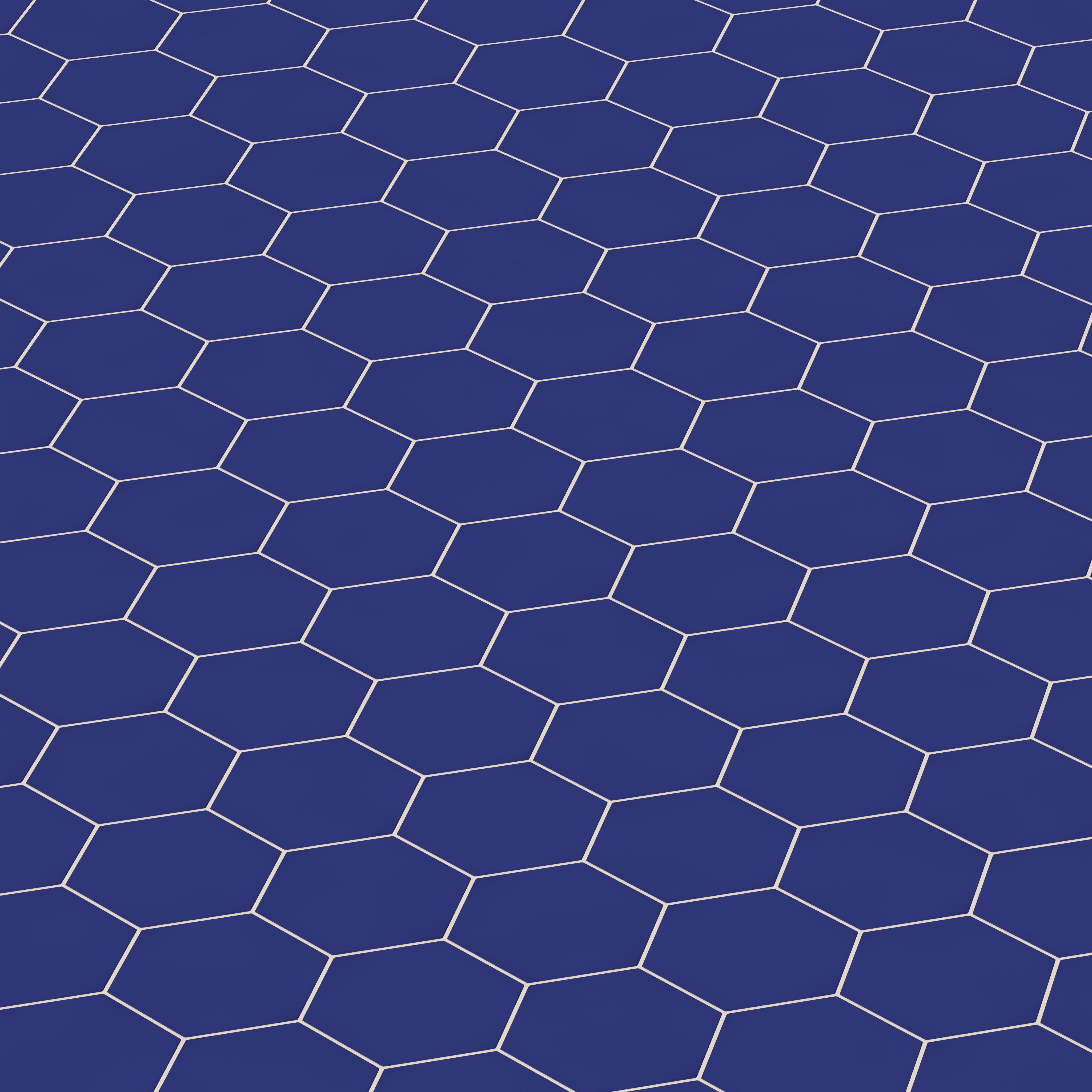 8" Hexagon Original Ceramic Tile in Azul Matte