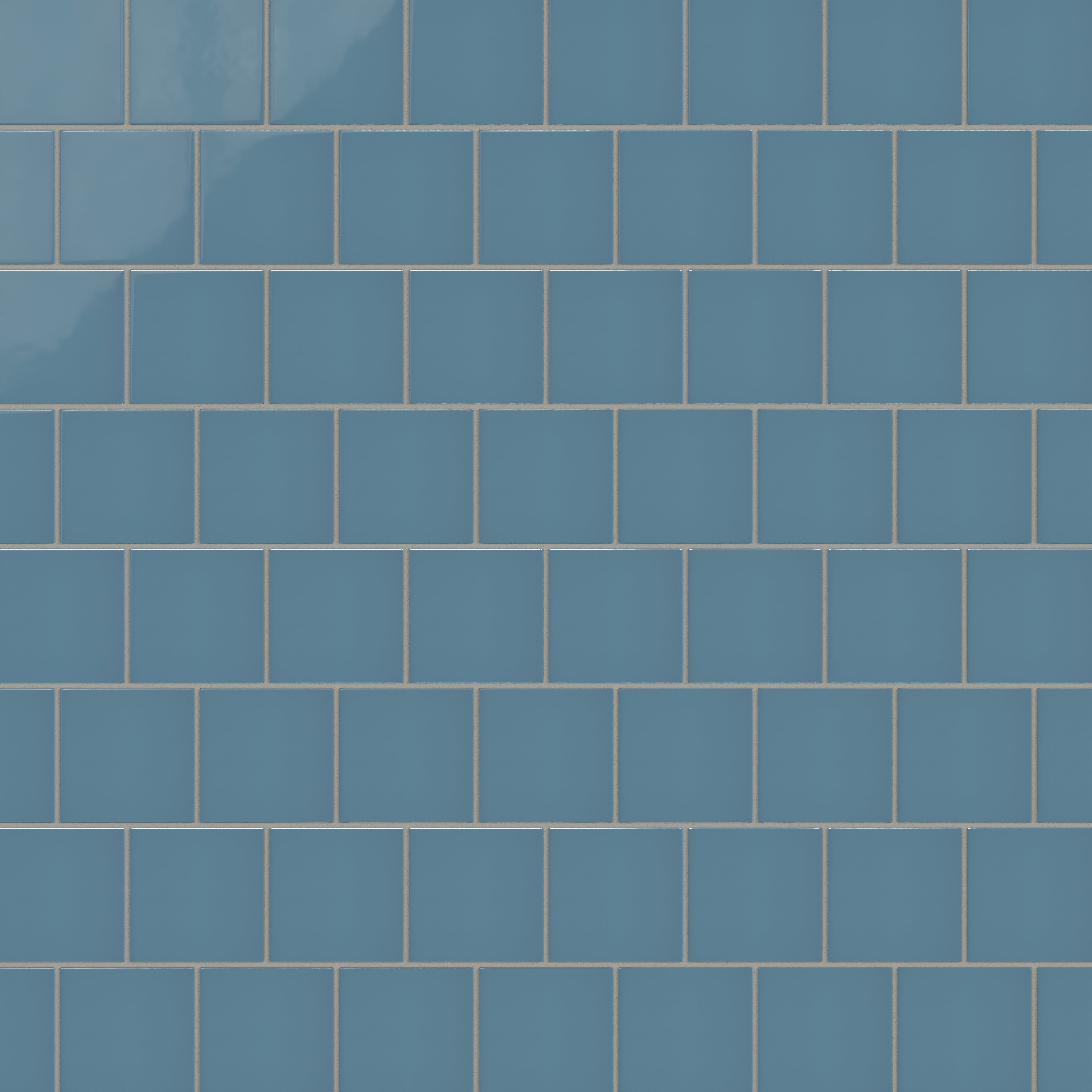 4x4 Natural Press Ceramic Tile in Azurite Gloss