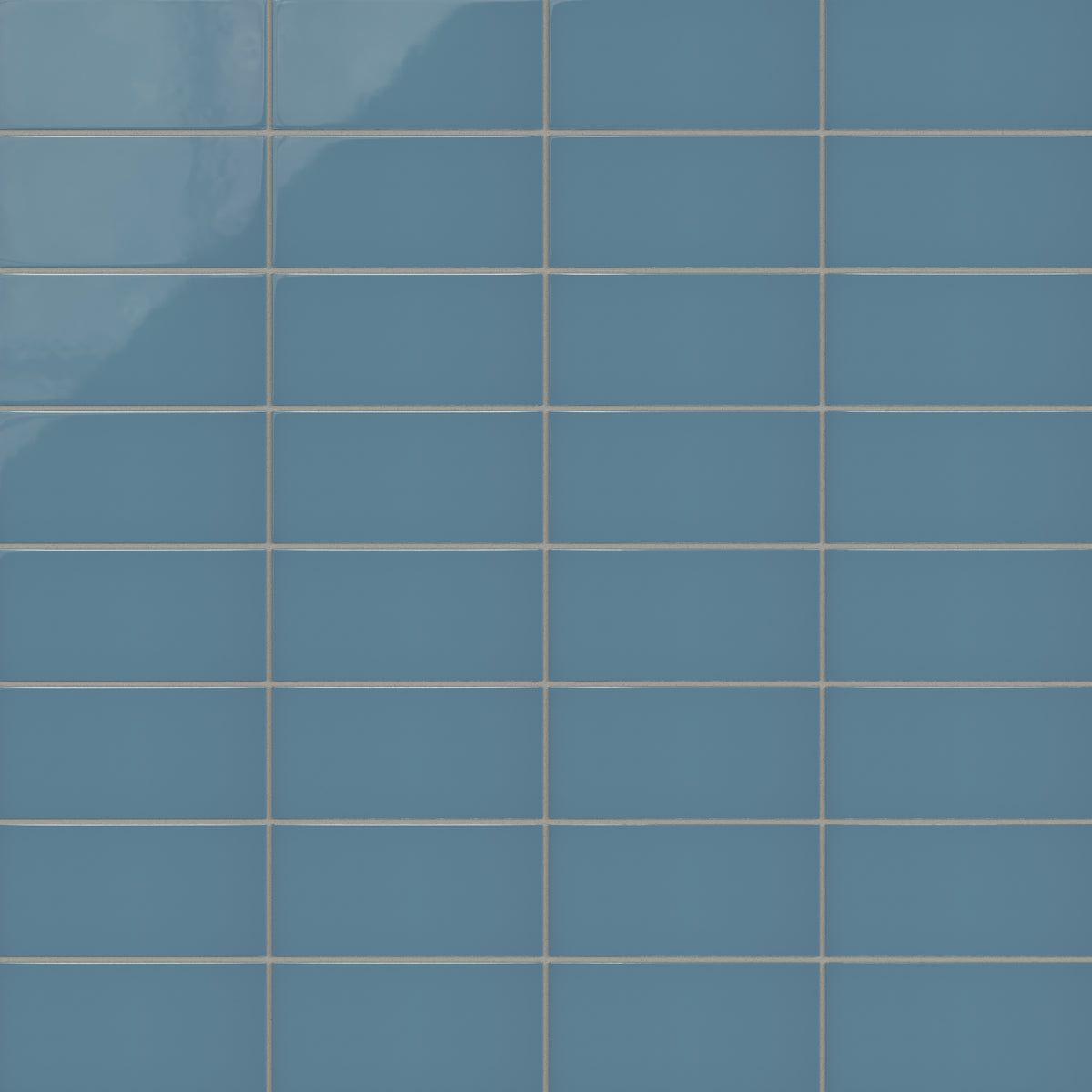 4x8 Natural Press Ceramic Tile in Azurite Gloss