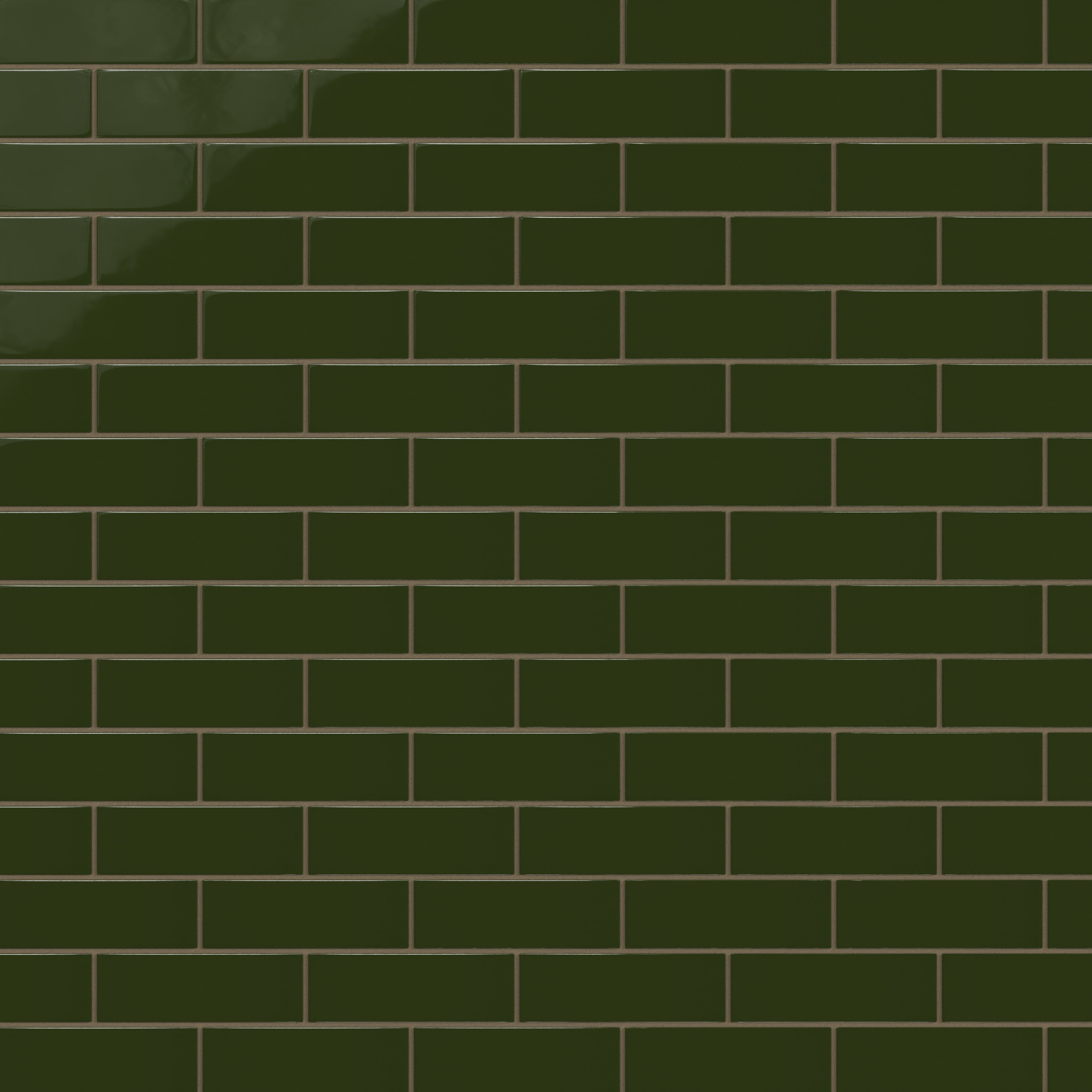 2x6 Natural Press Ceramic Tile in Green Apatite Gloss