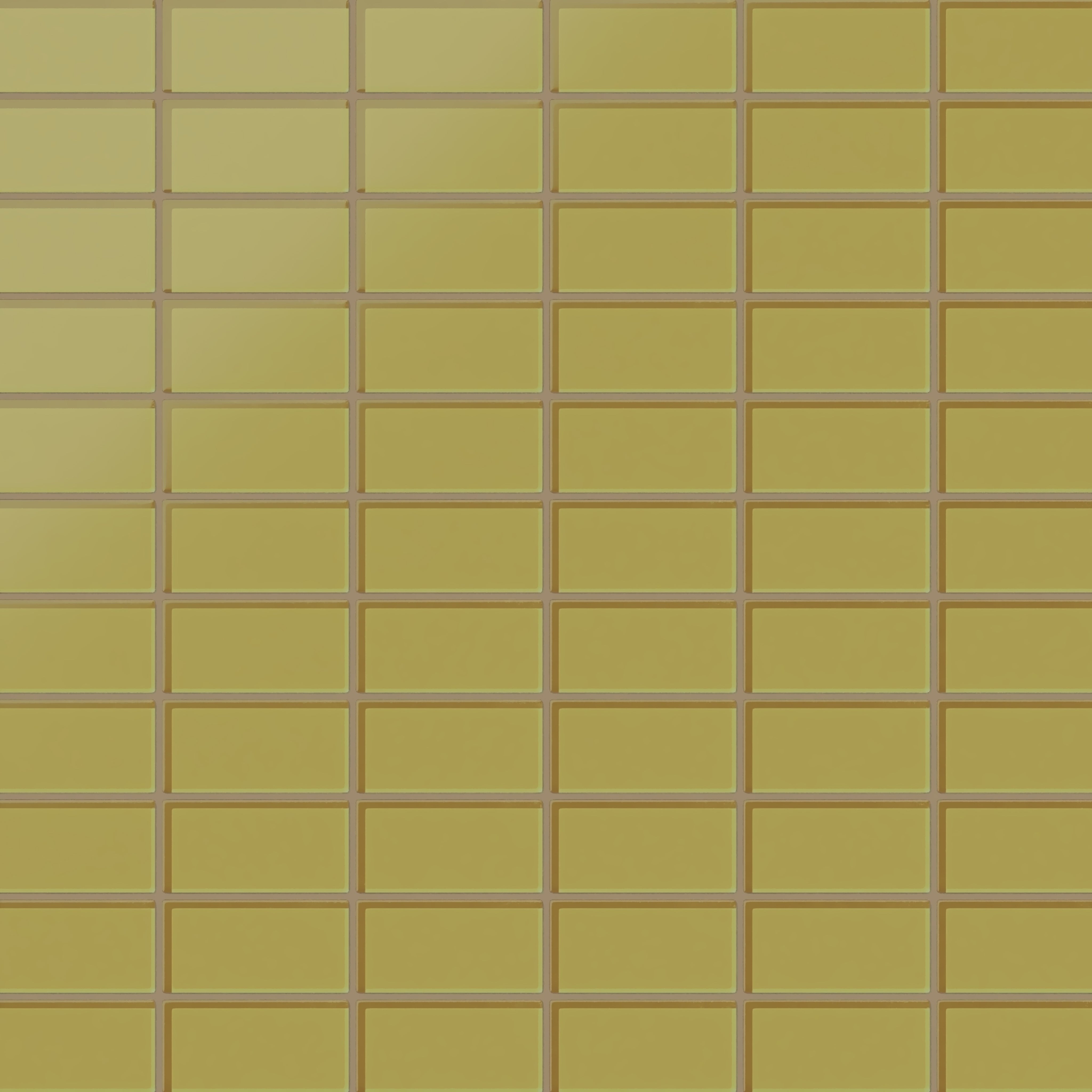 2x4 Straight Set Sheeted Glass Mosaic Tile in Pine Siskin Matte