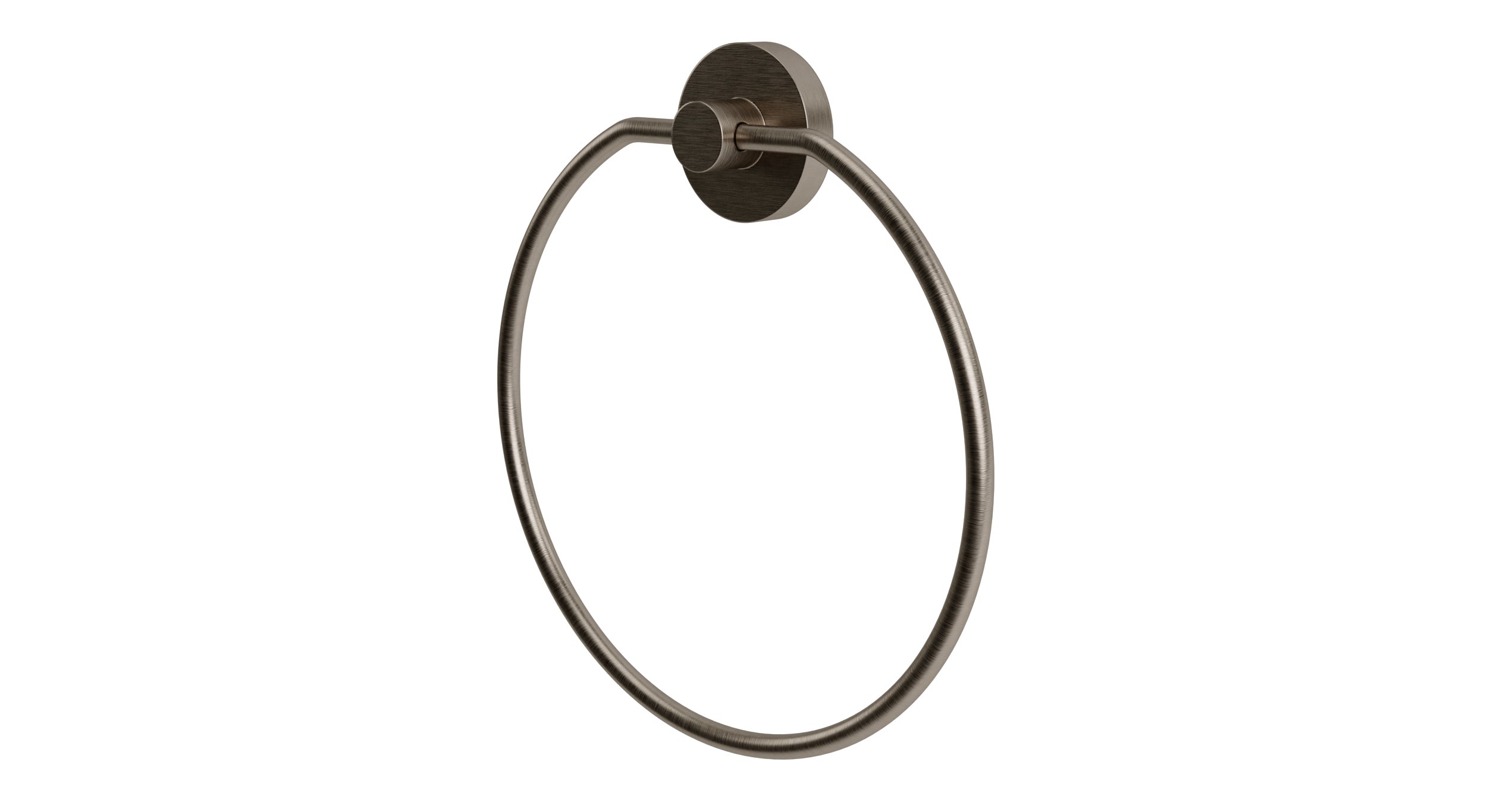 Flatiron Towel Ring in Antique Nickel
