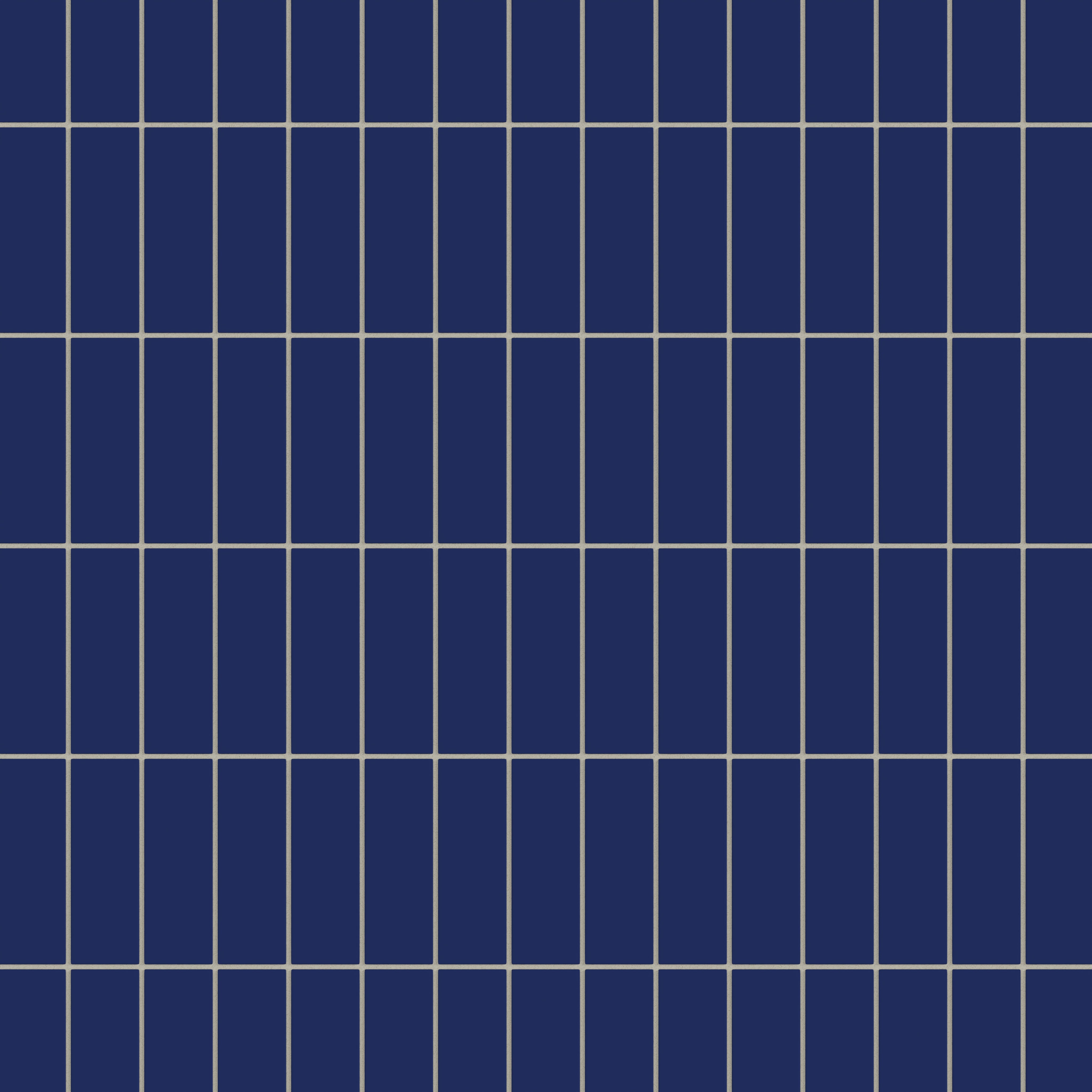2x6 Natural Press Ceramic Tile in Ultramarine Matte